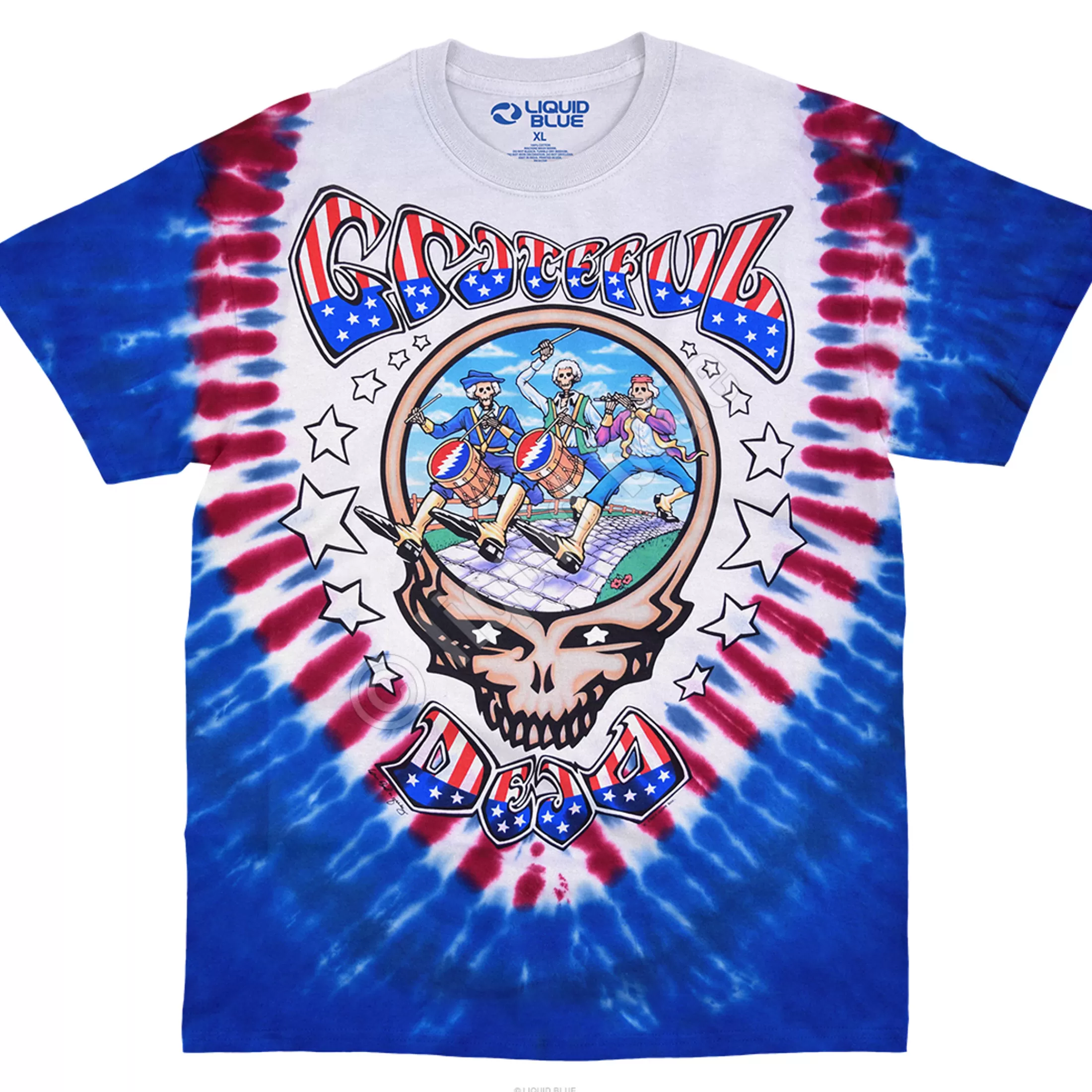 T-Shirt | Grateful Dead<Liquid Blue Revolutionary Dead Tie-Dye T-Shirt