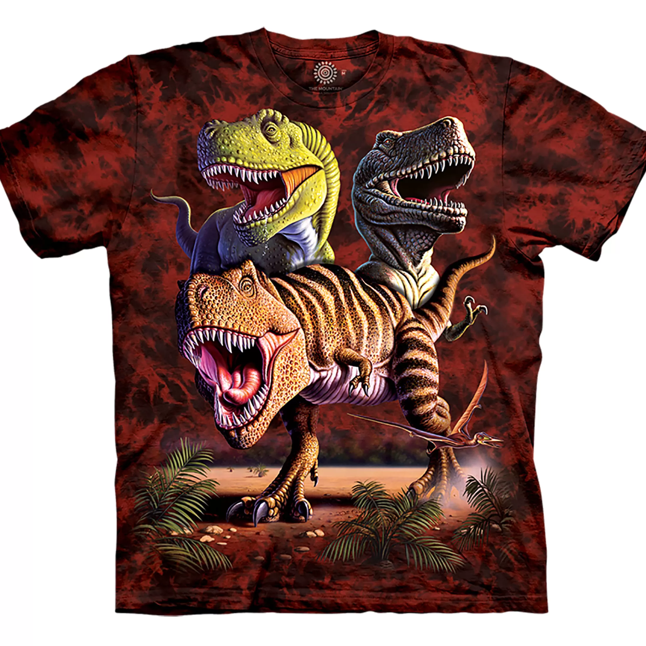 T-Shirt | Dinosaurs<Liquid Blue Rex Collage Classic Cotton T-Shirt