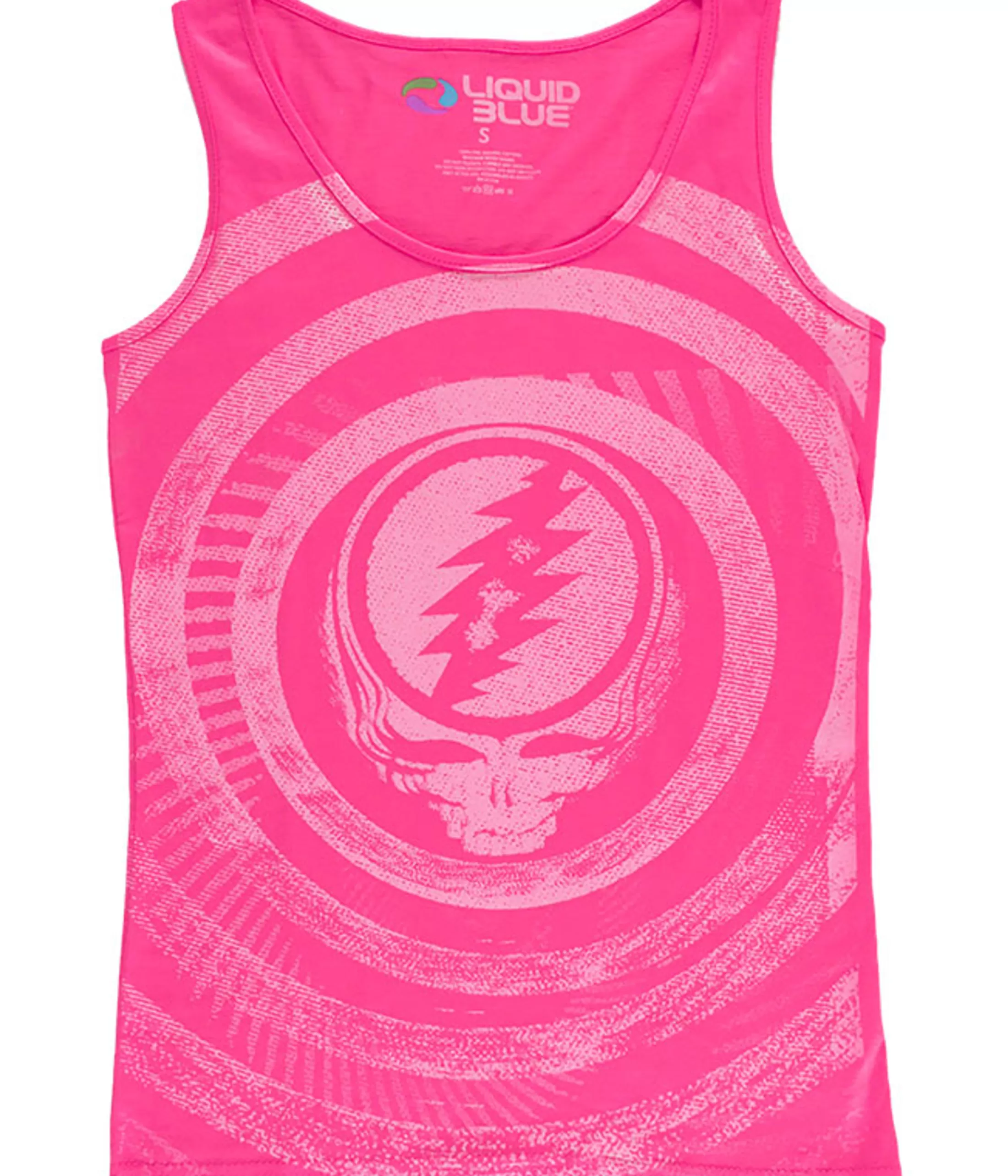 Juniors Tank Top | Grateful Dead<Liquid Blue Ripple Pink Juniors Tank Top T-Shirt