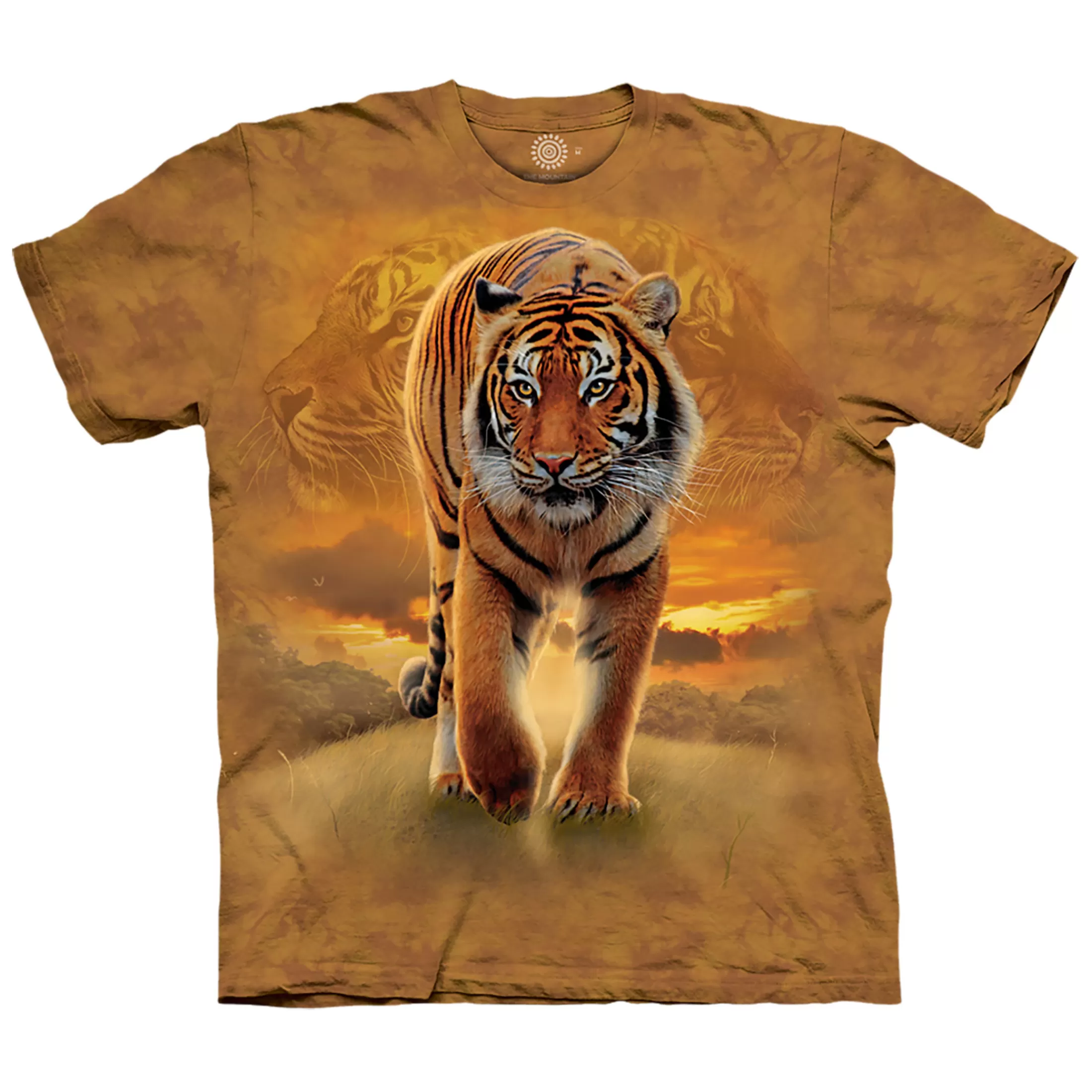 T-Shirt | Wild Animals<Liquid Blue Rising Sun Tiger Classic Cotton T-Shirt