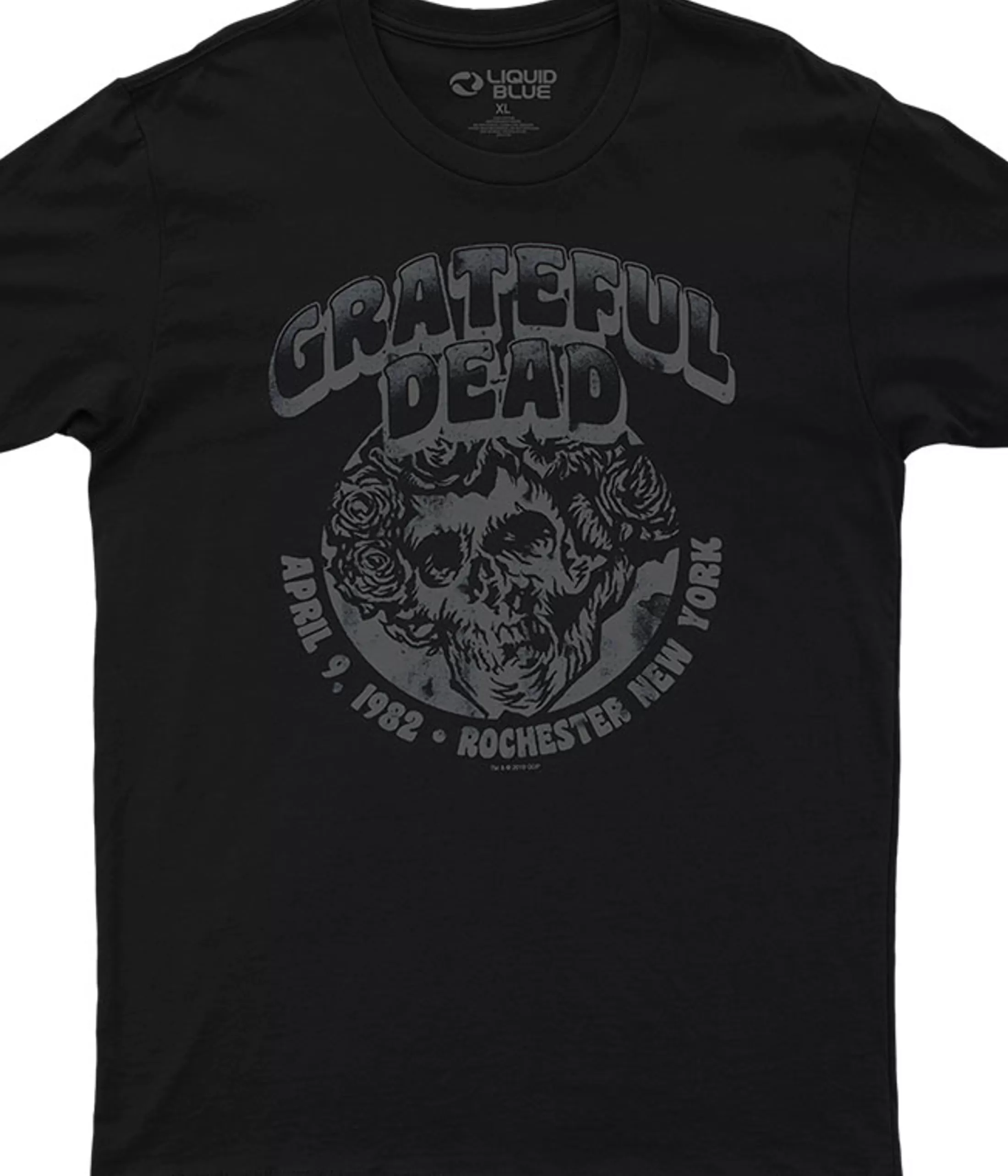 Athletic T-Shirt | Grateful Dead<Liquid Blue Rochester 82 Grey Athletic T-Shirt