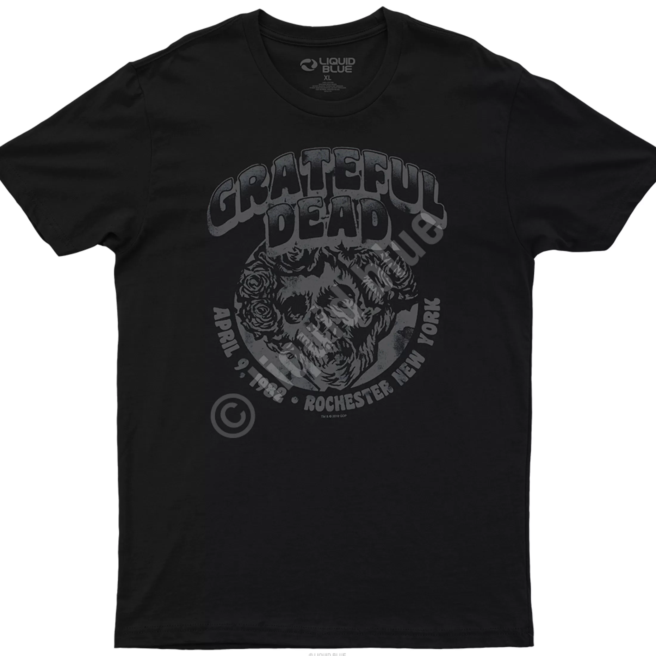 Athletic T-Shirt | Grateful Dead<Liquid Blue Rochester 82 Grey Athletic T-Shirt