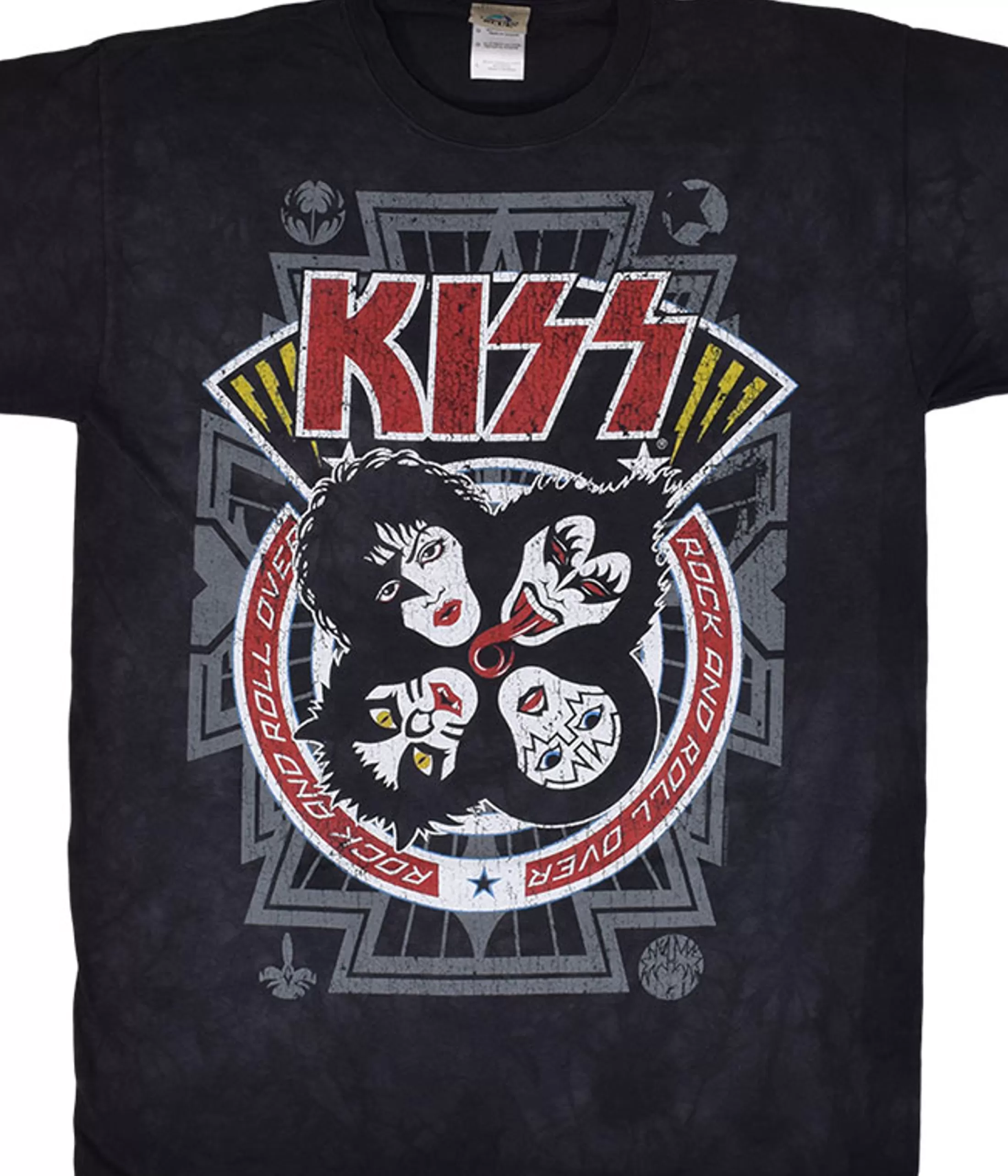 T-Shirt | Kiss<Liquid Blue Rock and Roll Over Tie-Dye T-Shirt