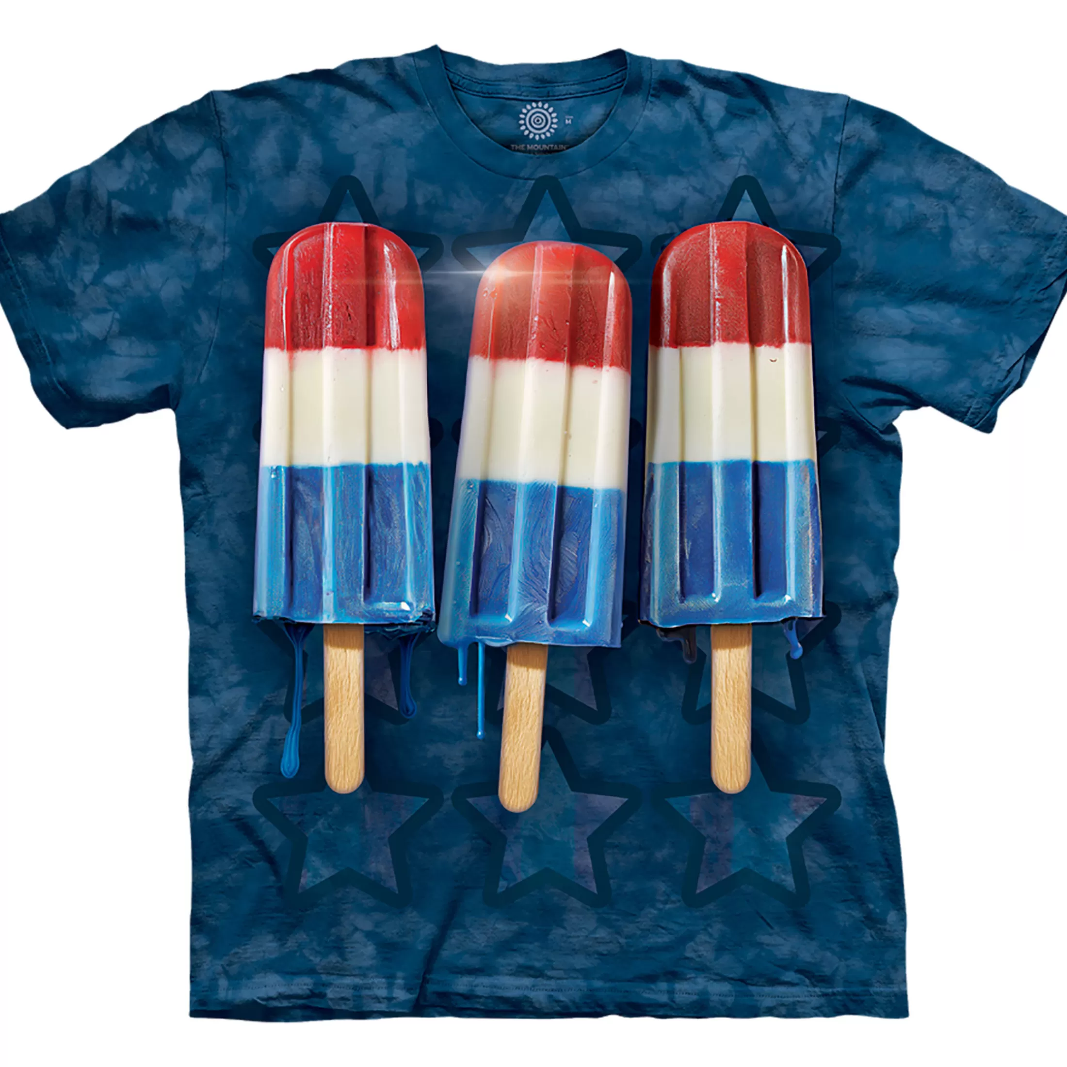 T-Shirt | Novelty<Liquid Blue Rocket Pop Classic Cotton T-Shirt