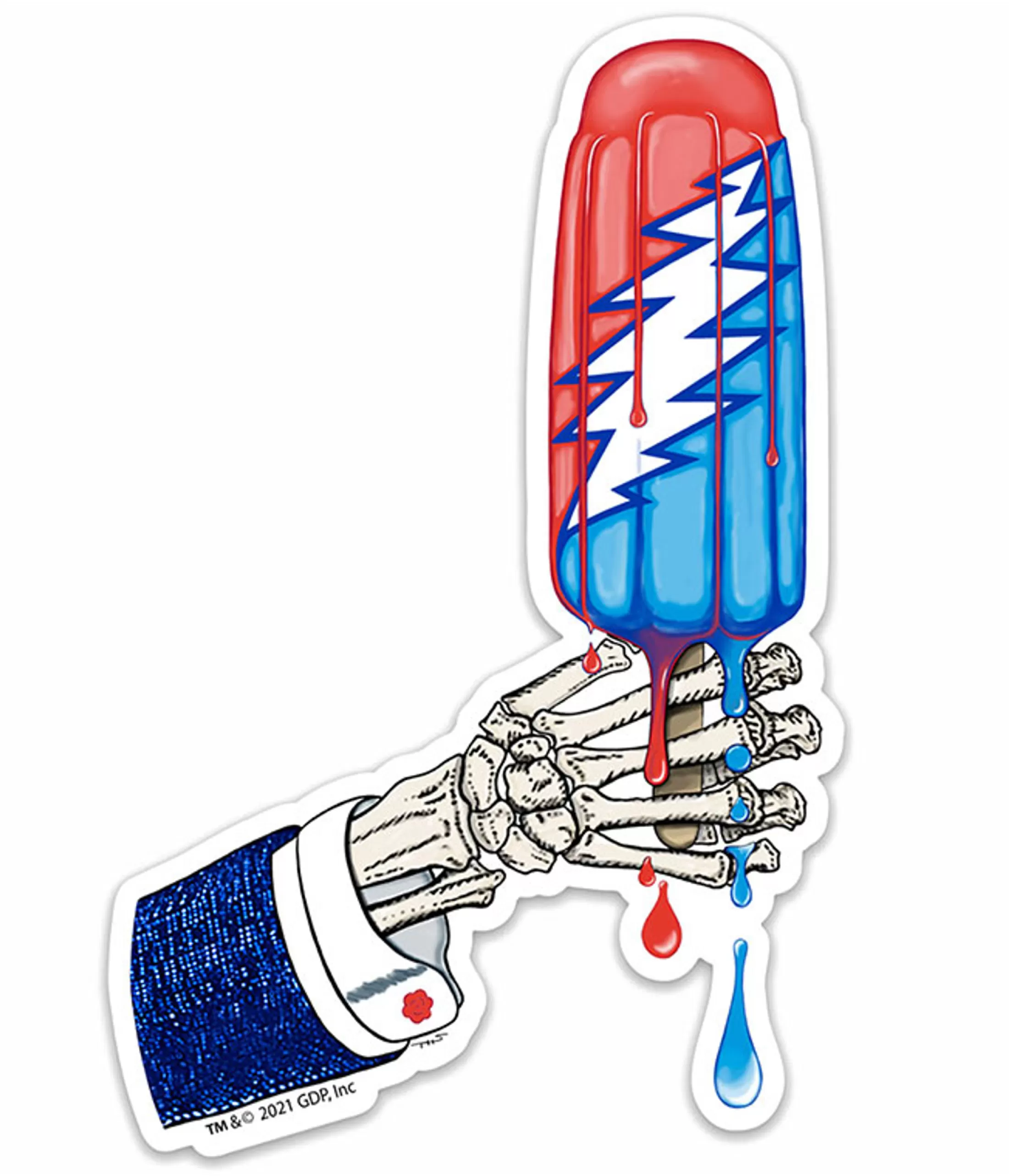 Grateful Dead | Classic<Liquid Blue Rocket Pop Sticker