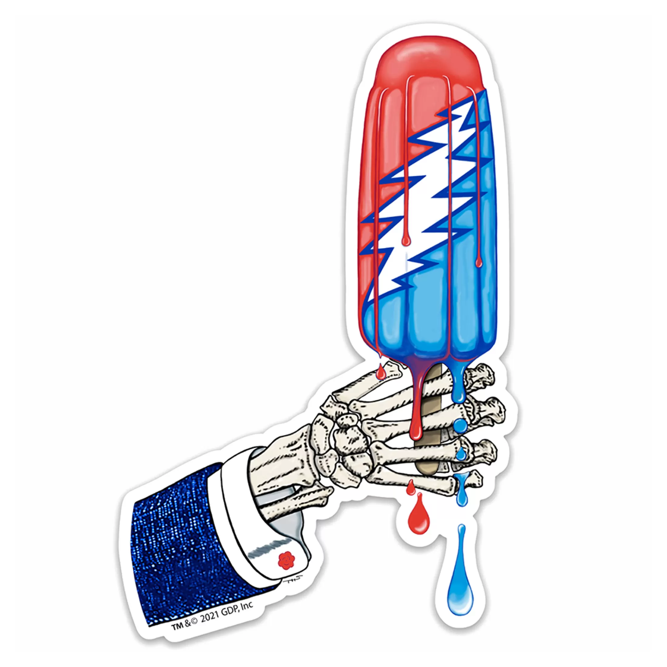 Grateful Dead | Classic<Liquid Blue Rocket Pop Sticker