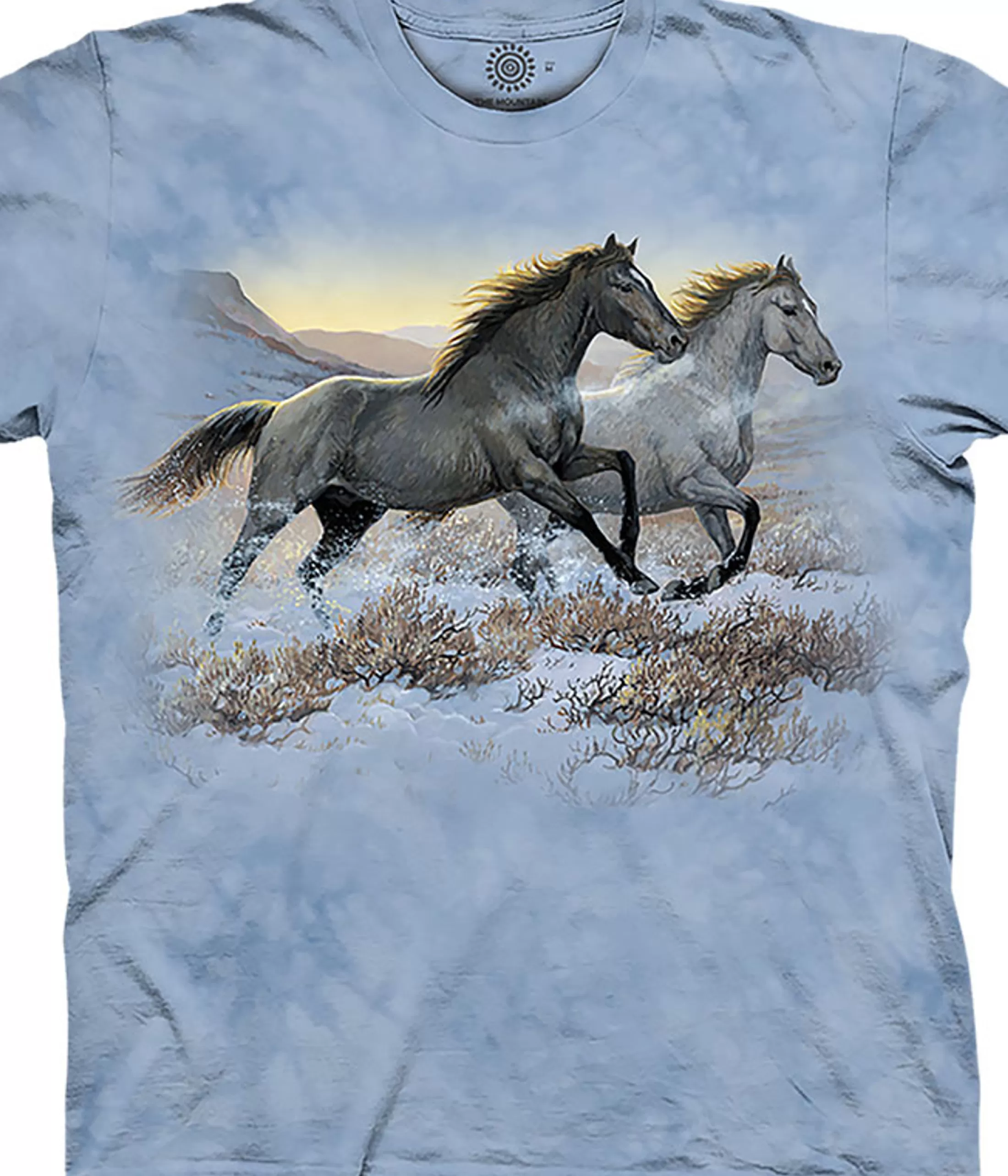 T-Shirt | Pets<Liquid Blue Running Free Classic Cotton T-Shirt