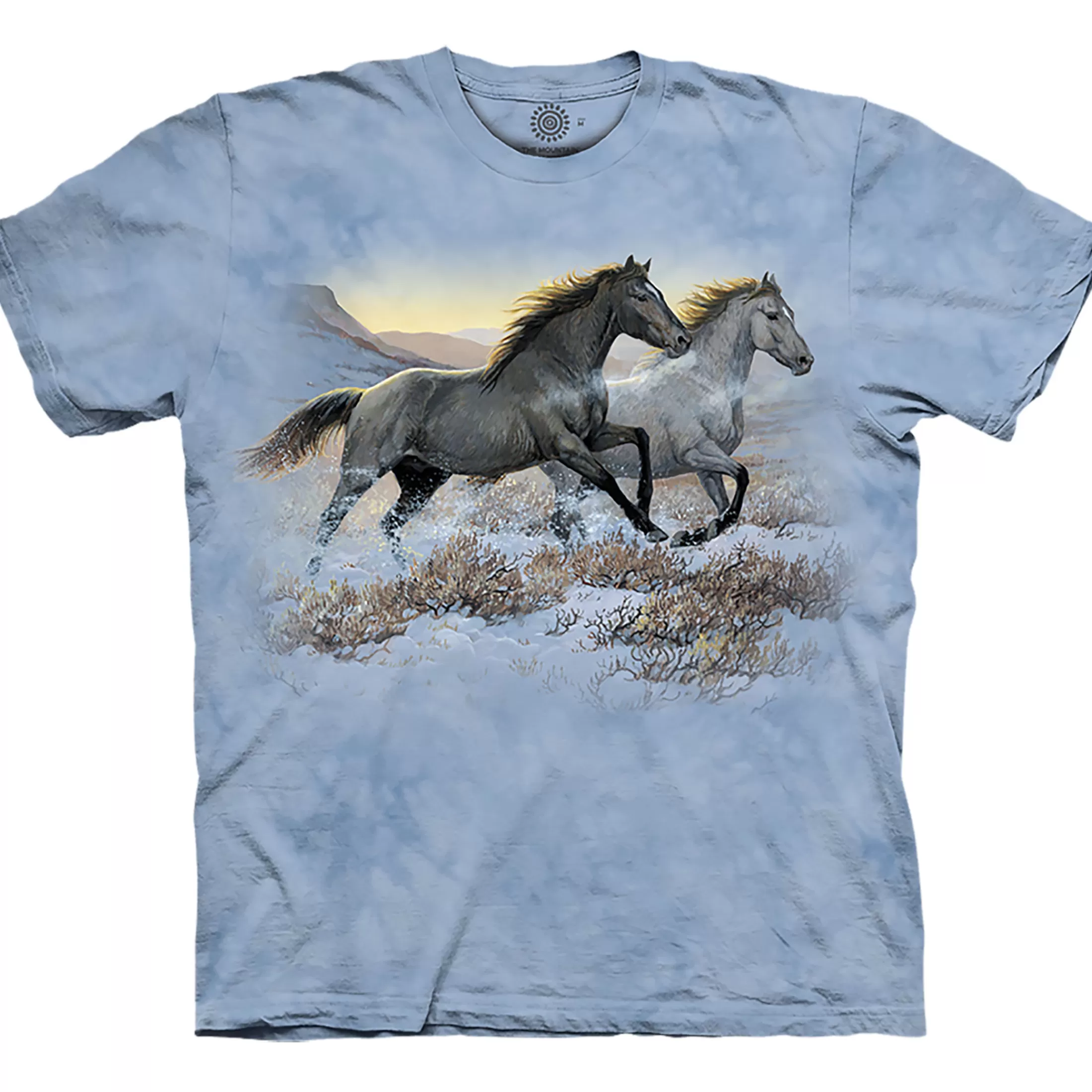 T-Shirt | Pets<Liquid Blue Running Free Classic Cotton T-Shirt