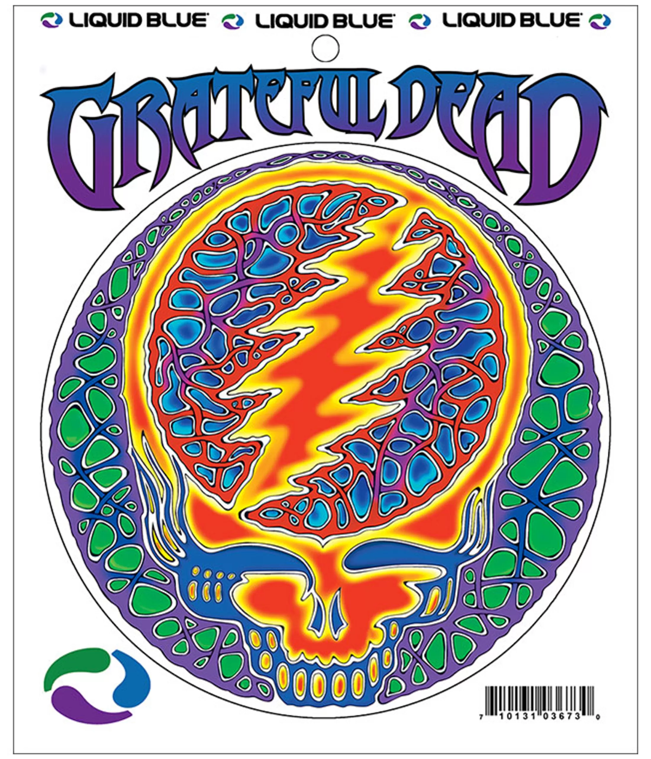 Grateful Dead<Liquid Blue Rusty Blue Sticker