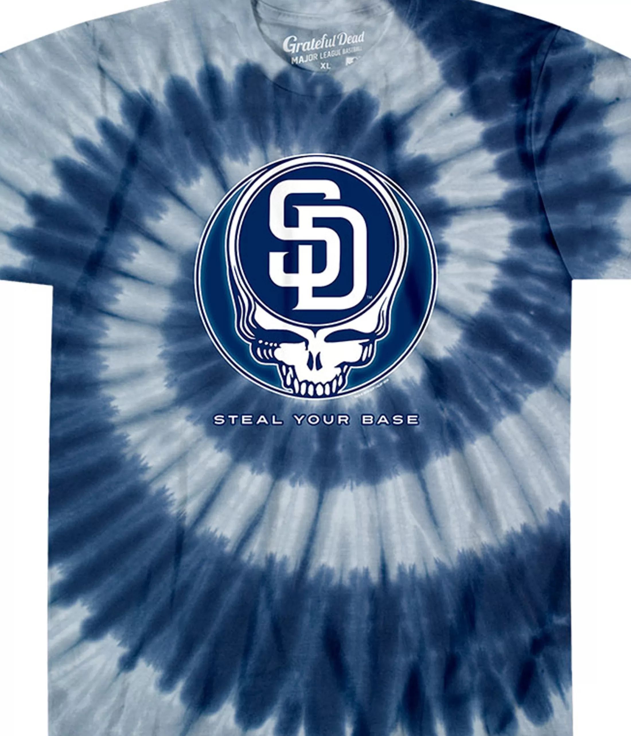 T-Shirt | San Diego Padres<Liquid Blue San Diego Padres Steal Your Base Tie-Dye T-Shirt