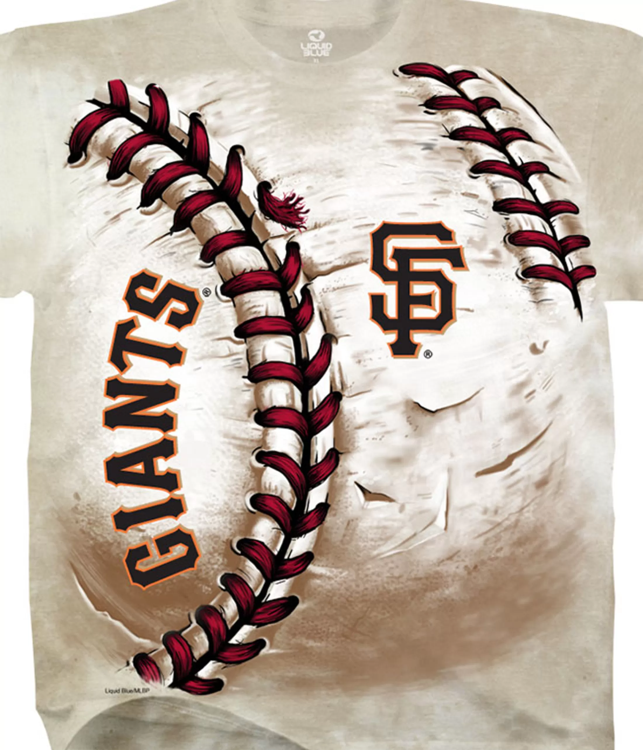 T-Shirt | San Francisco Giants<Liquid Blue San Francisco Giants Hardball Tie-Dye T-Shirt