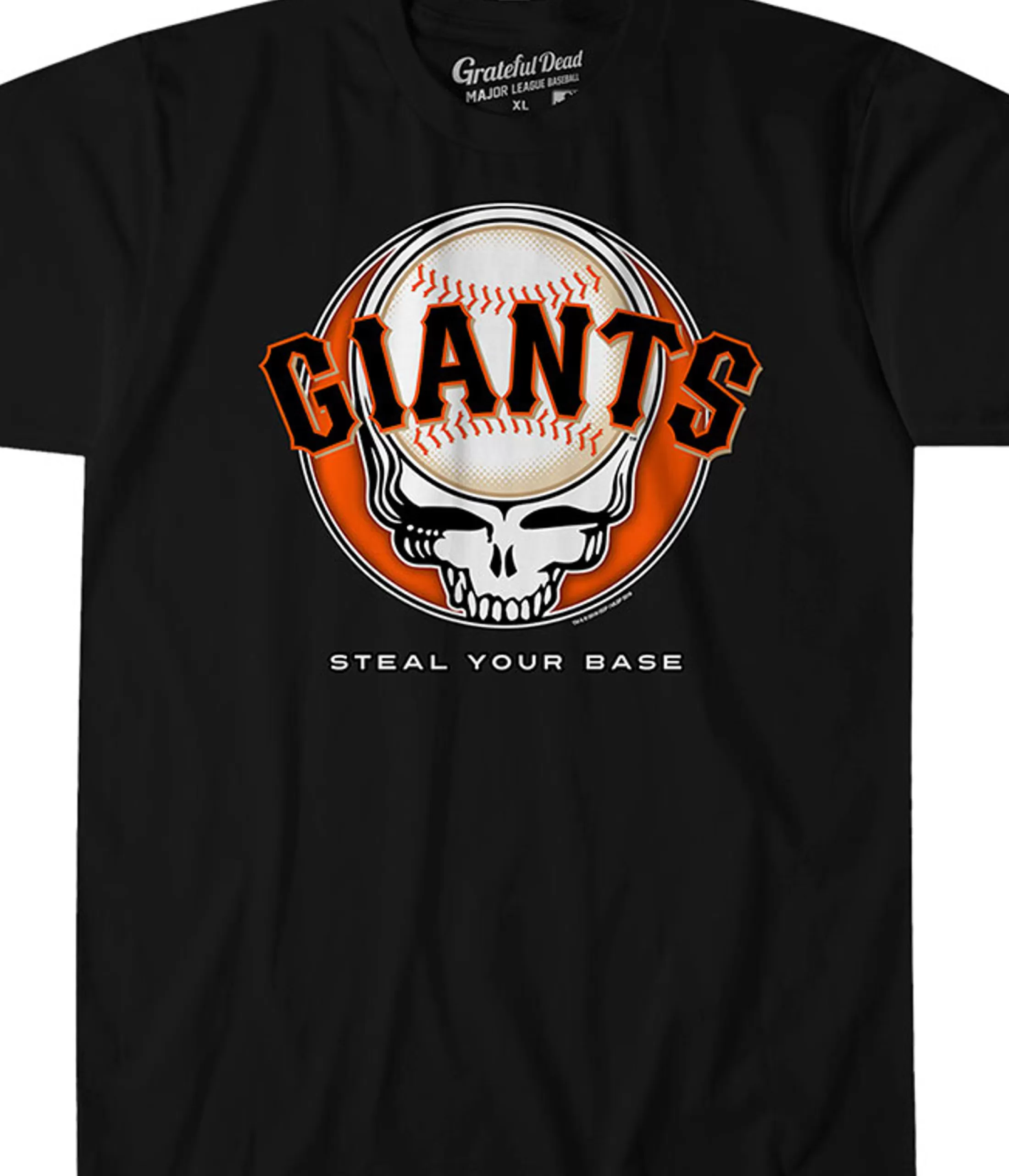 Athletic T-Shirt | San Francisco Giants<Liquid Blue San Francisco Giants Steal Your Base Black Athletic T-Shirt