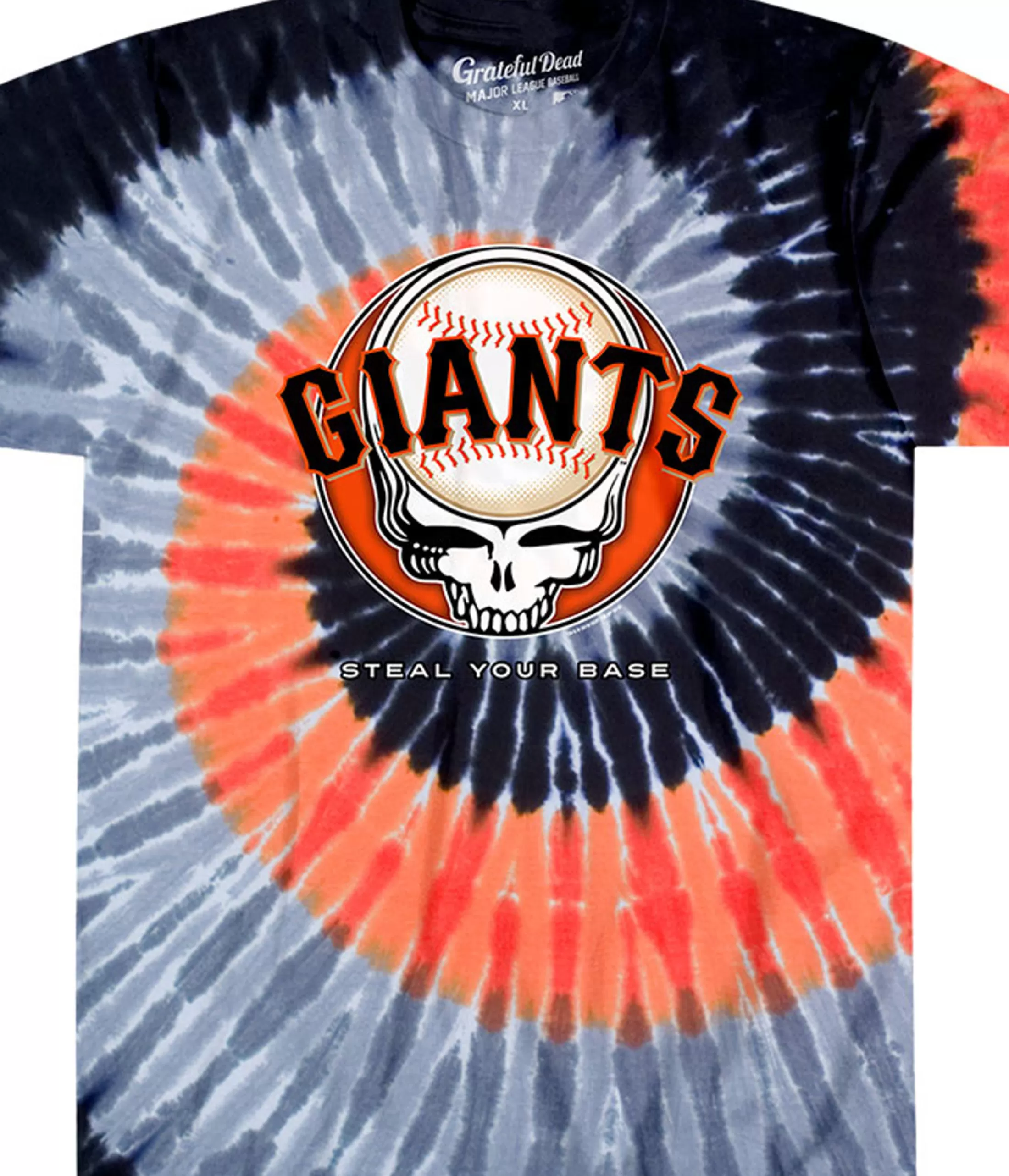 T-Shirt | San Francisco Giants<Liquid Blue San Francisco Giants Steal Your Base Tie-Dye T-Shirt