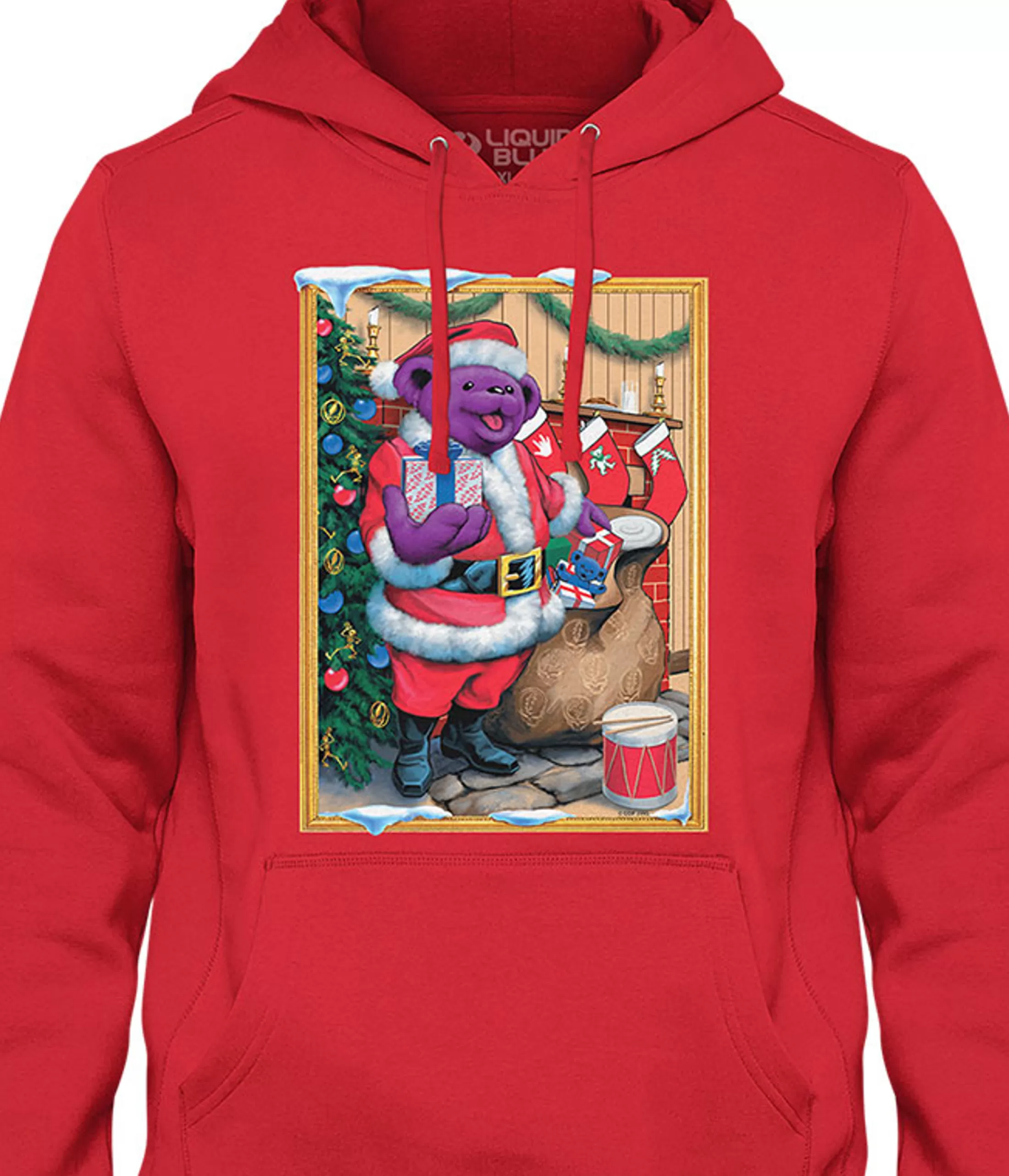 Hoodie | Santa Bear<Liquid Blue Santa Bear Hoodie