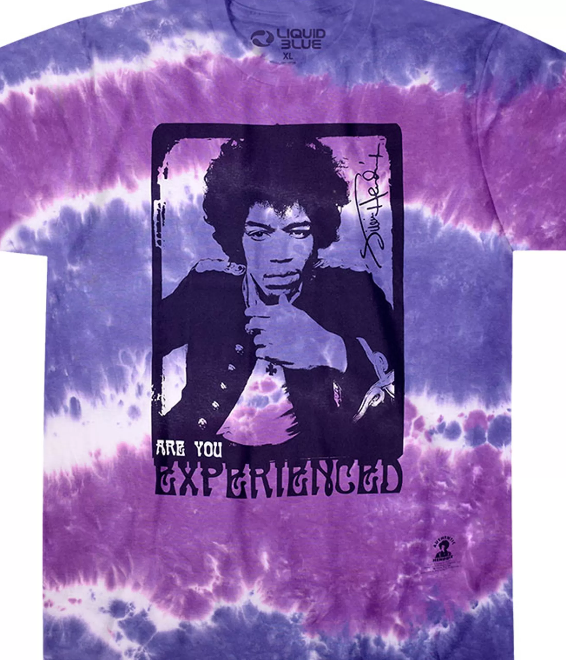 T-Shirt | Jimi Hendrix<Liquid Blue Scuse Me Tie-Dye T-Shirt