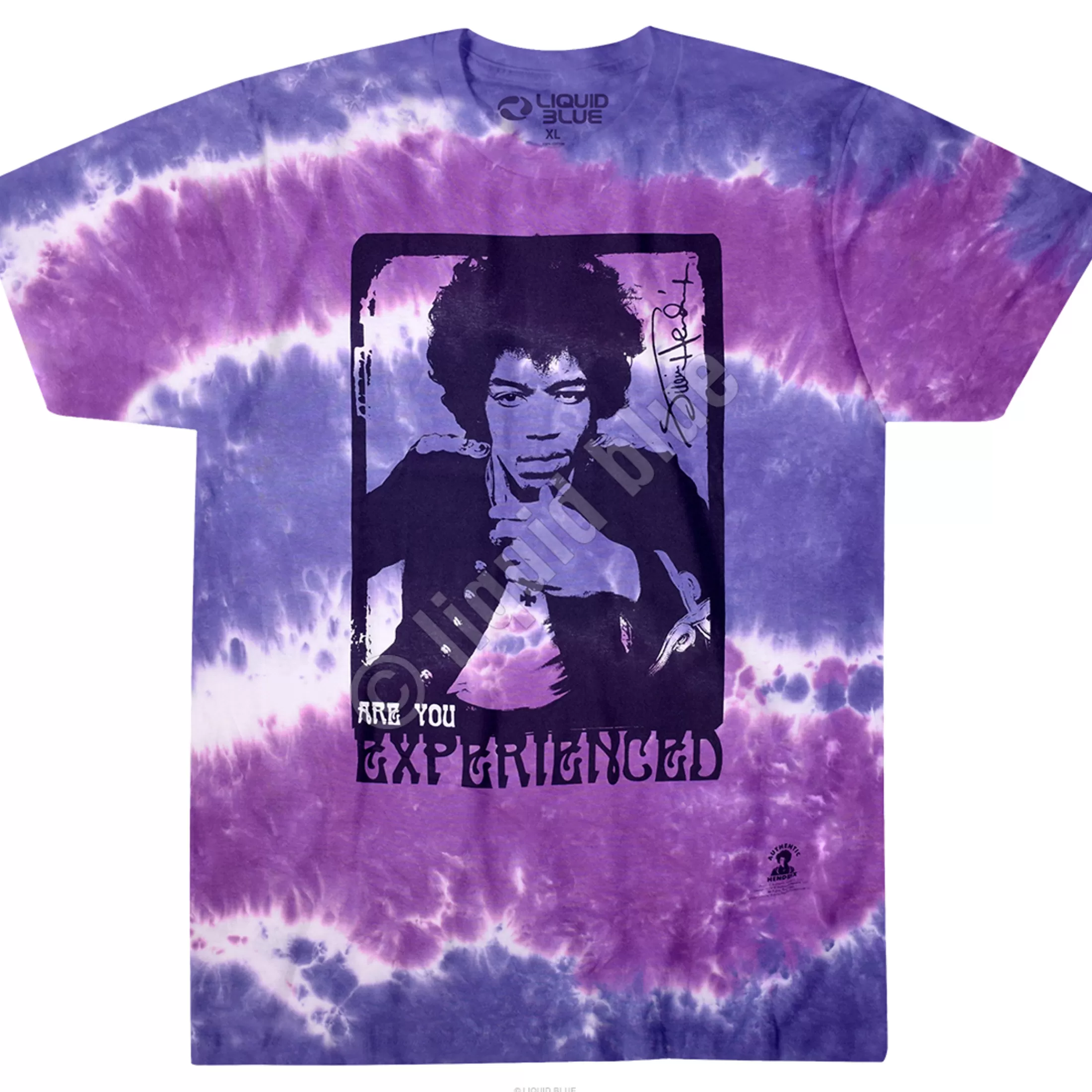 T-Shirt | Jimi Hendrix<Liquid Blue Scuse Me Tie-Dye T-Shirt