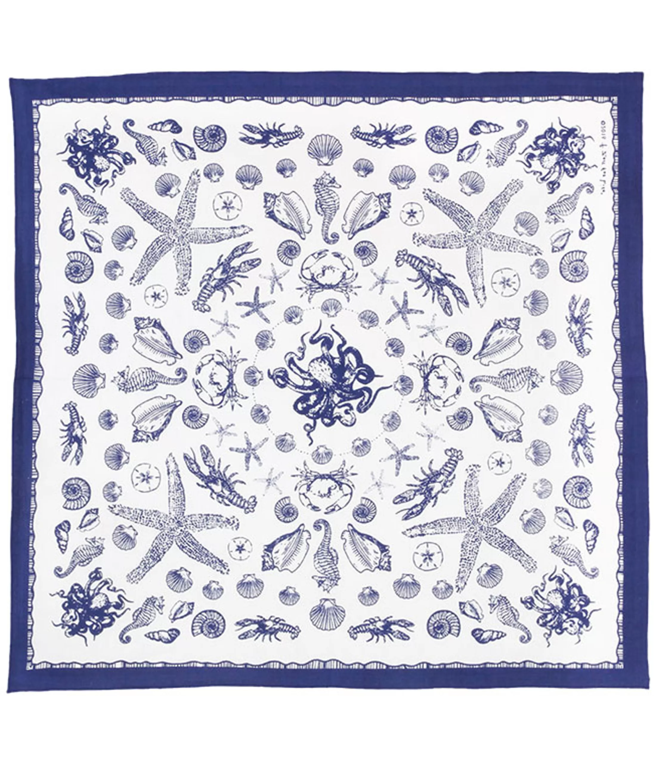 Bandanas | Liquid Blue<Liquid Blue Sea Creatures Blue Bandana