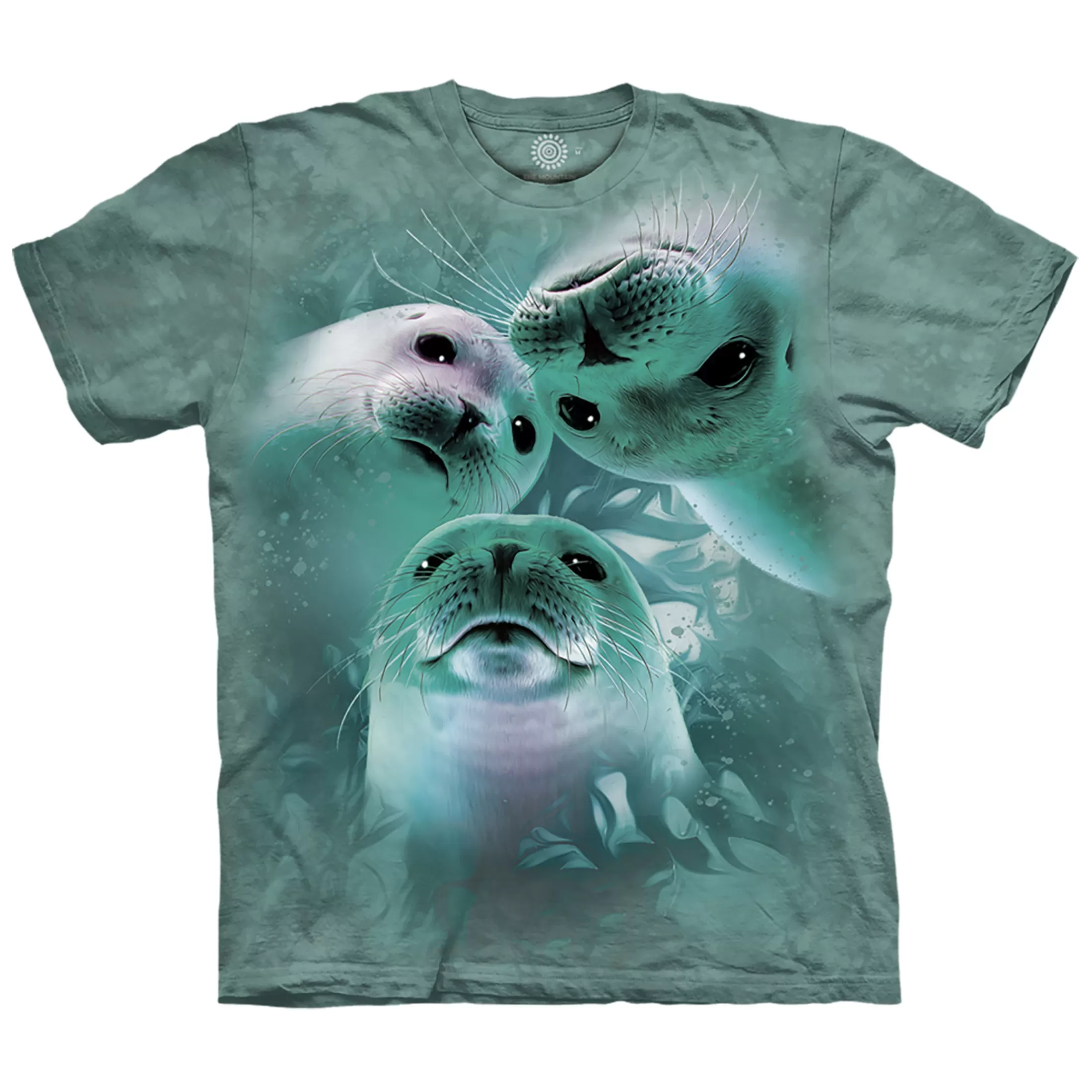 T-Shirt | Aquatic<Liquid Blue Sea Lion Trio Classic Cotton T-Shirt