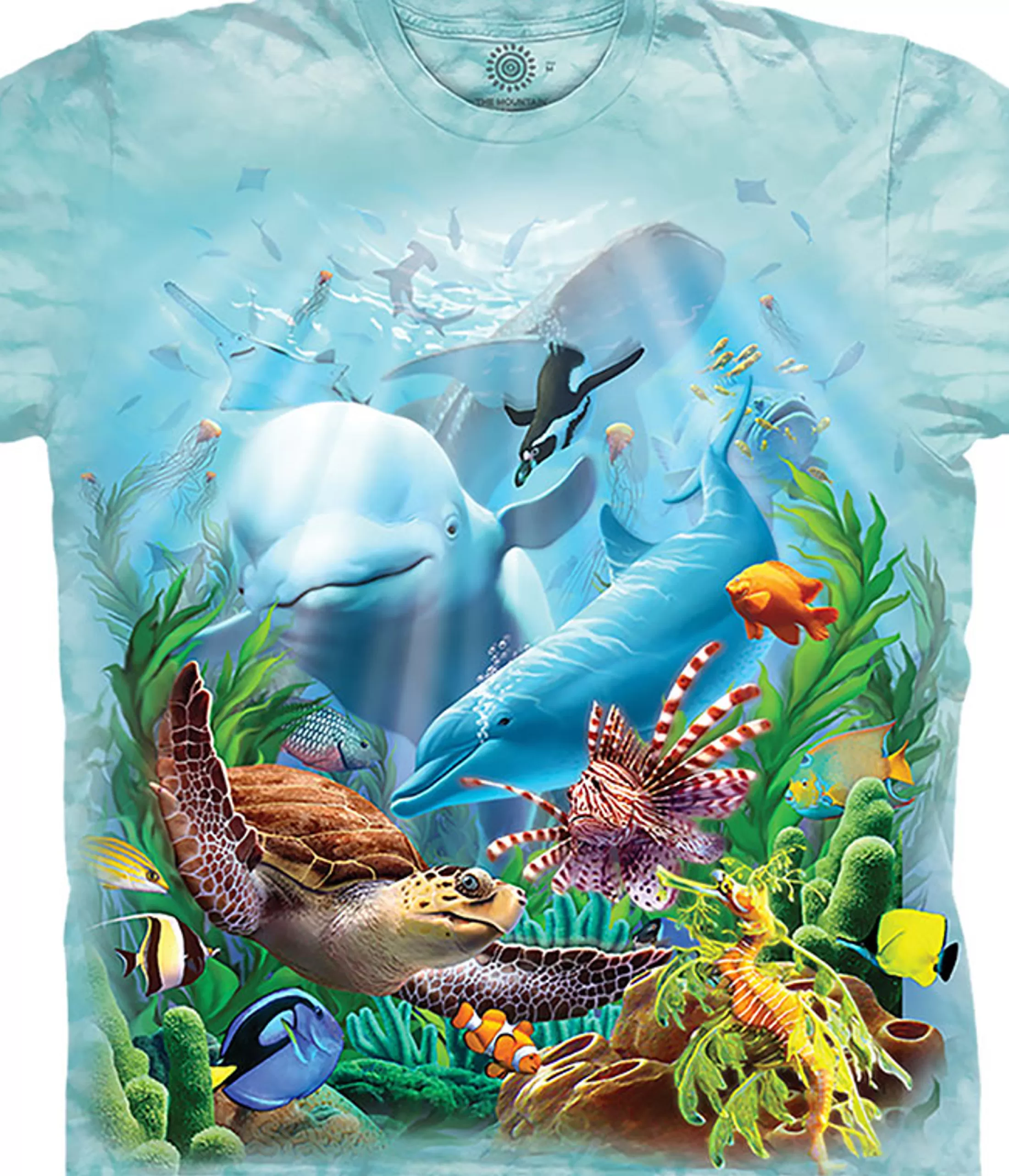 T-Shirt | Aquatic<Liquid Blue Sea Villains Classic Cotton T-Shirt