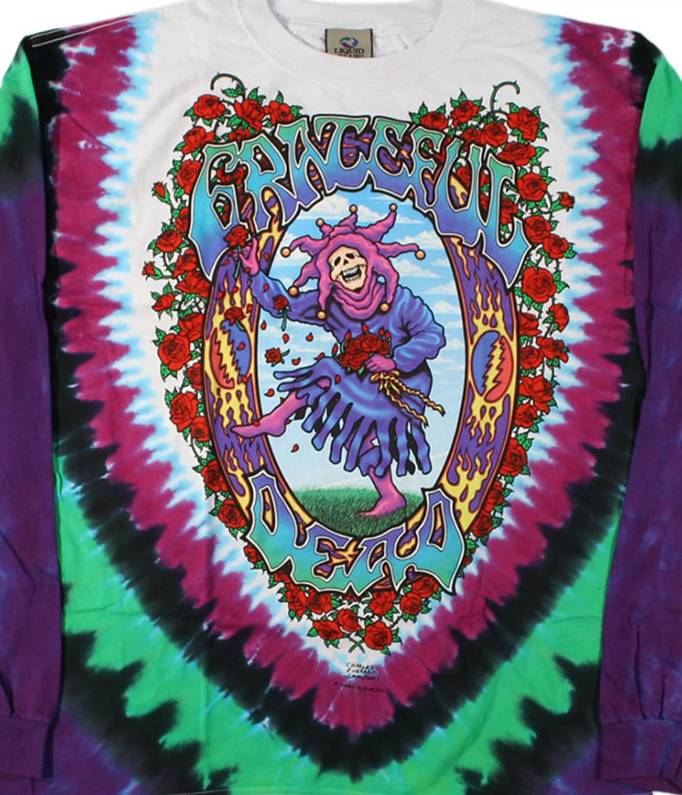 Long Sleeve | Grateful Dead<Liquid Blue Seasons Of The Dead Tie-Dye Long Sleeve T-Shirt