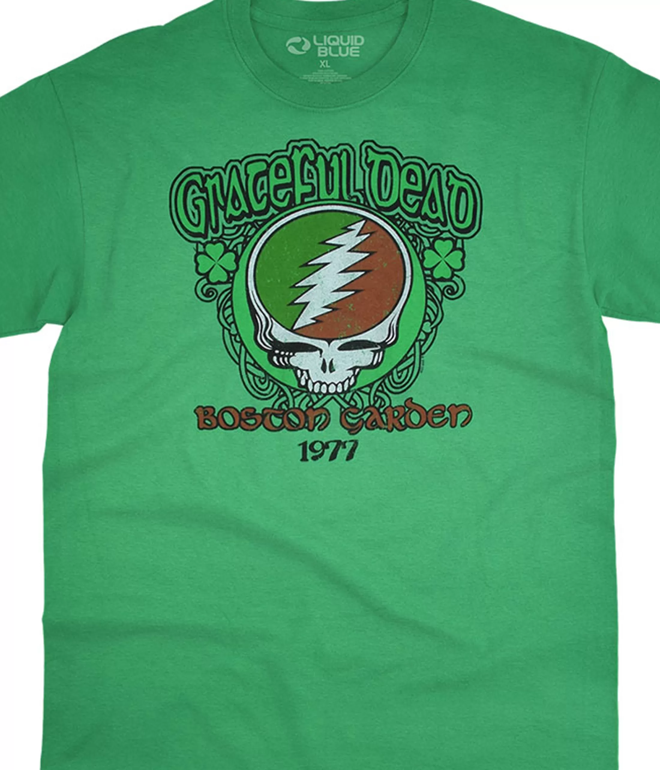 T-Shirt | Grateful Dead<Liquid Blue Shamrock 77 Green T-Shirt