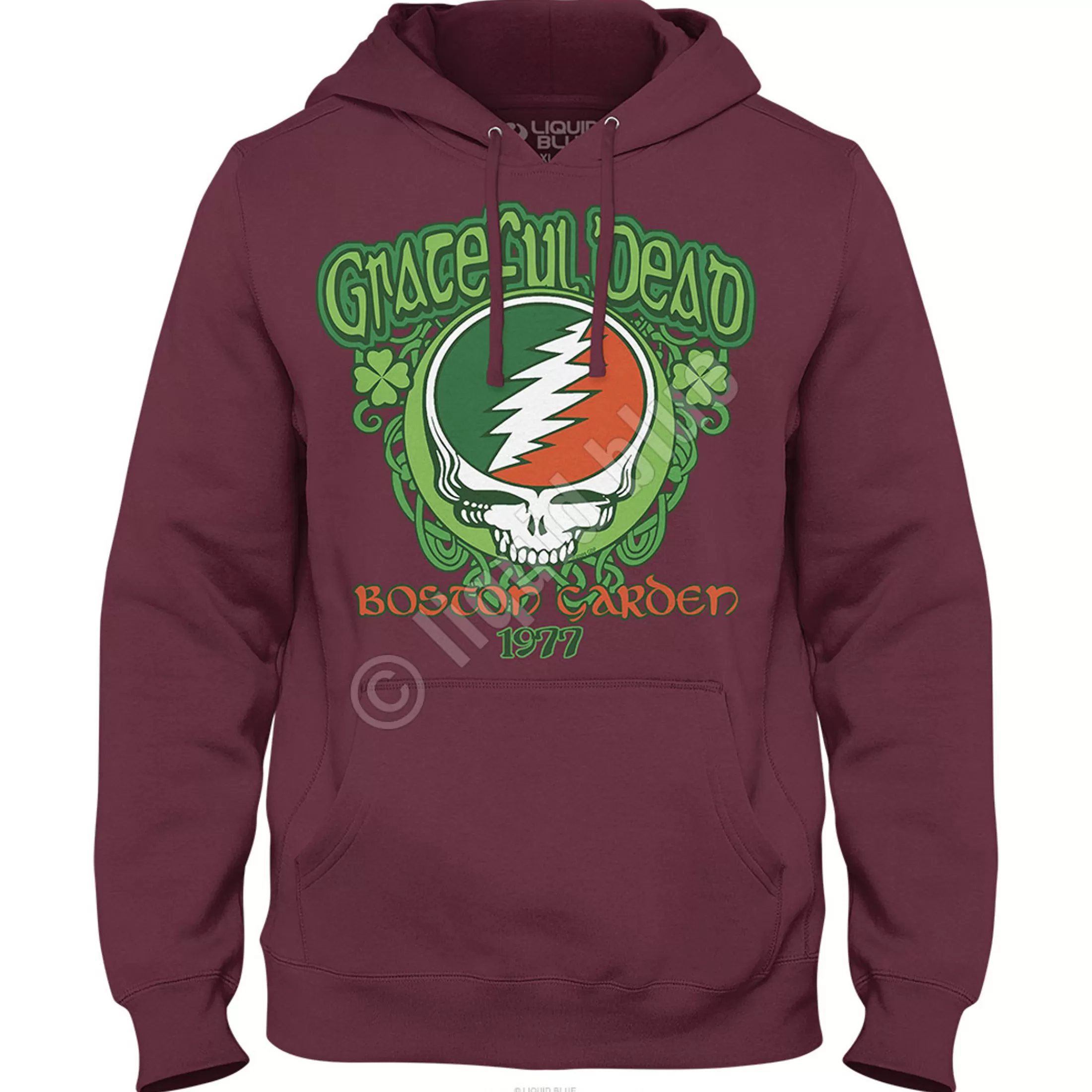 Hoodie | Grateful Dead Shamrock 77<Liquid Blue Shamrock 77 Hoodie