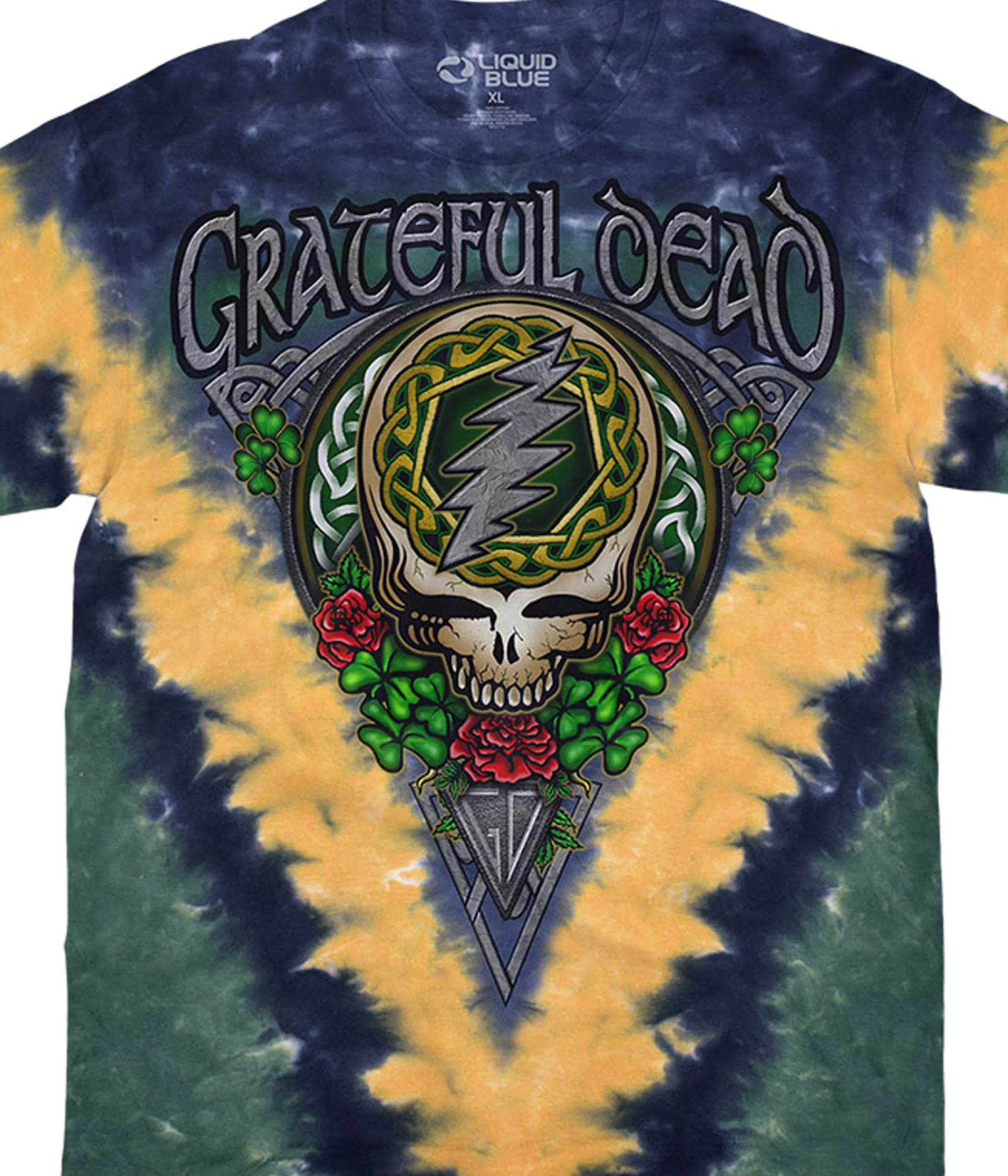 T-Shirt | Grateful Dead<Liquid Blue Shamrock SYF Tie-Dye T-Shirt