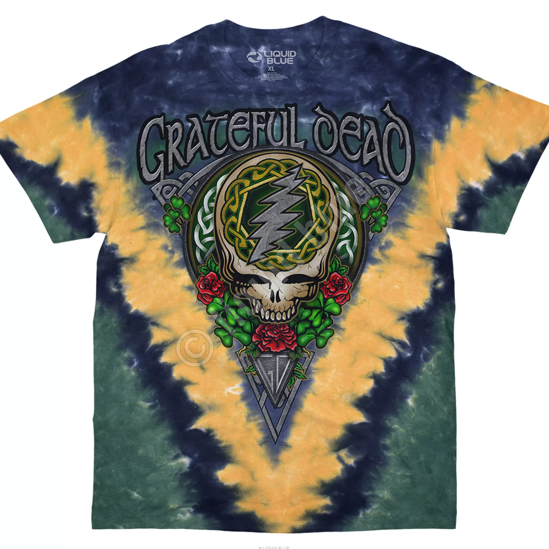 T-Shirt | Grateful Dead<Liquid Blue Shamrock SYF Tie-Dye T-Shirt