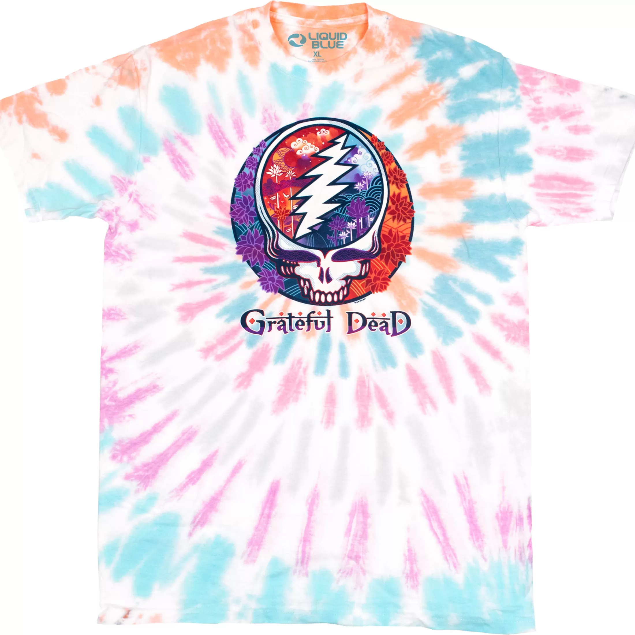 T-Shirt | Grateful Dead<Liquid Blue Shangri-La Tie-Dye T-Shirt