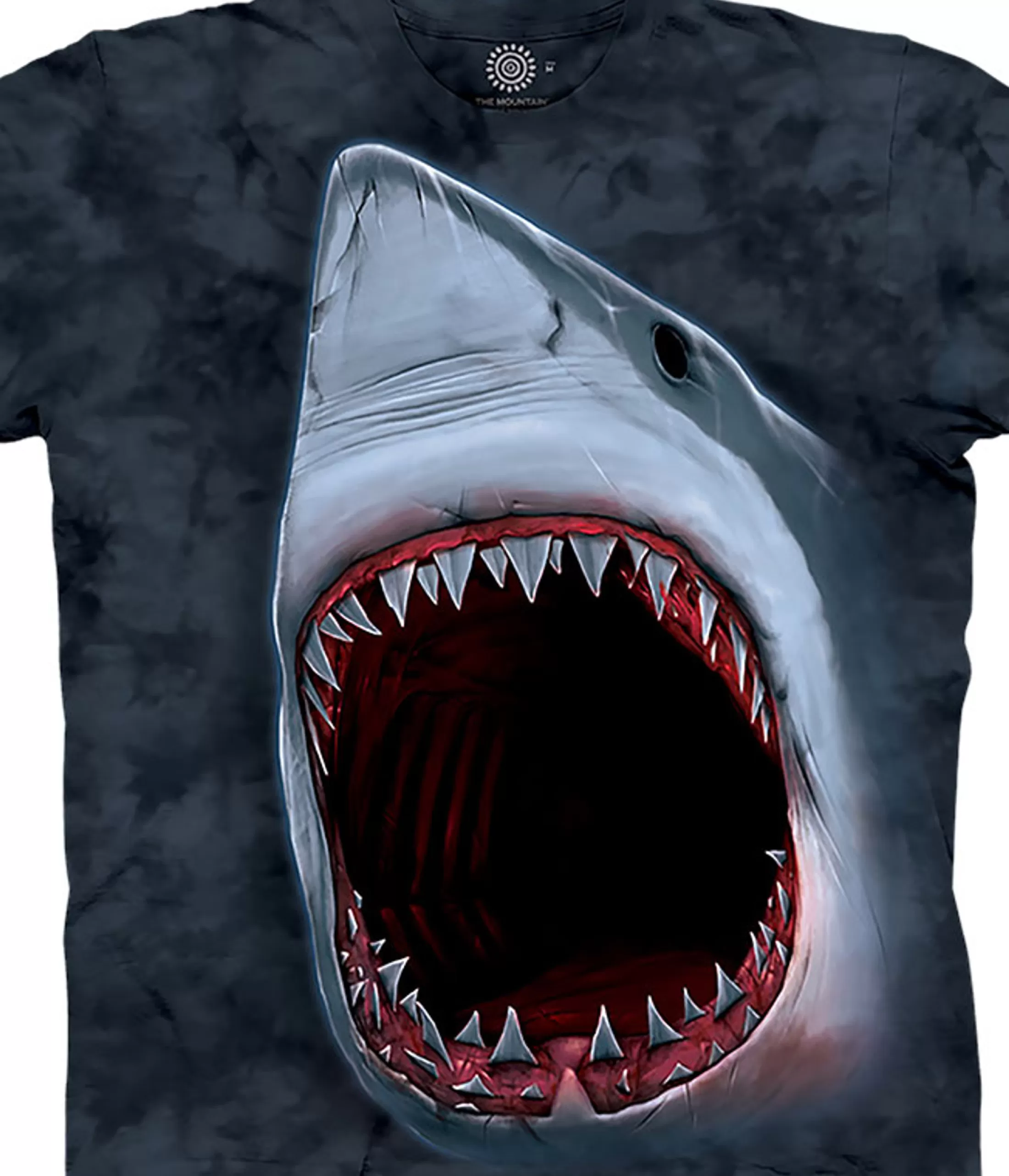 T-Shirt | Aquatic<Liquid Blue Shark Bite Classic Cotton T-Shirt