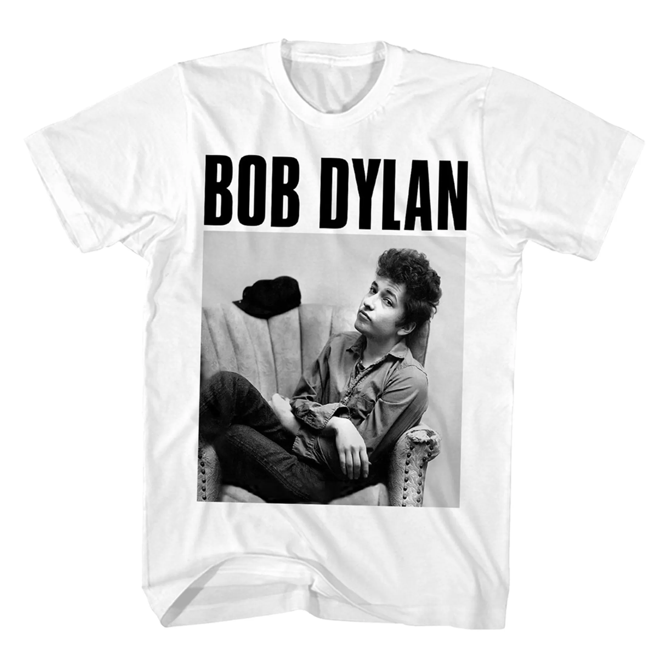 T-Shirt | Bob Dylan<Liquid Blue Sitting White T-Shirt