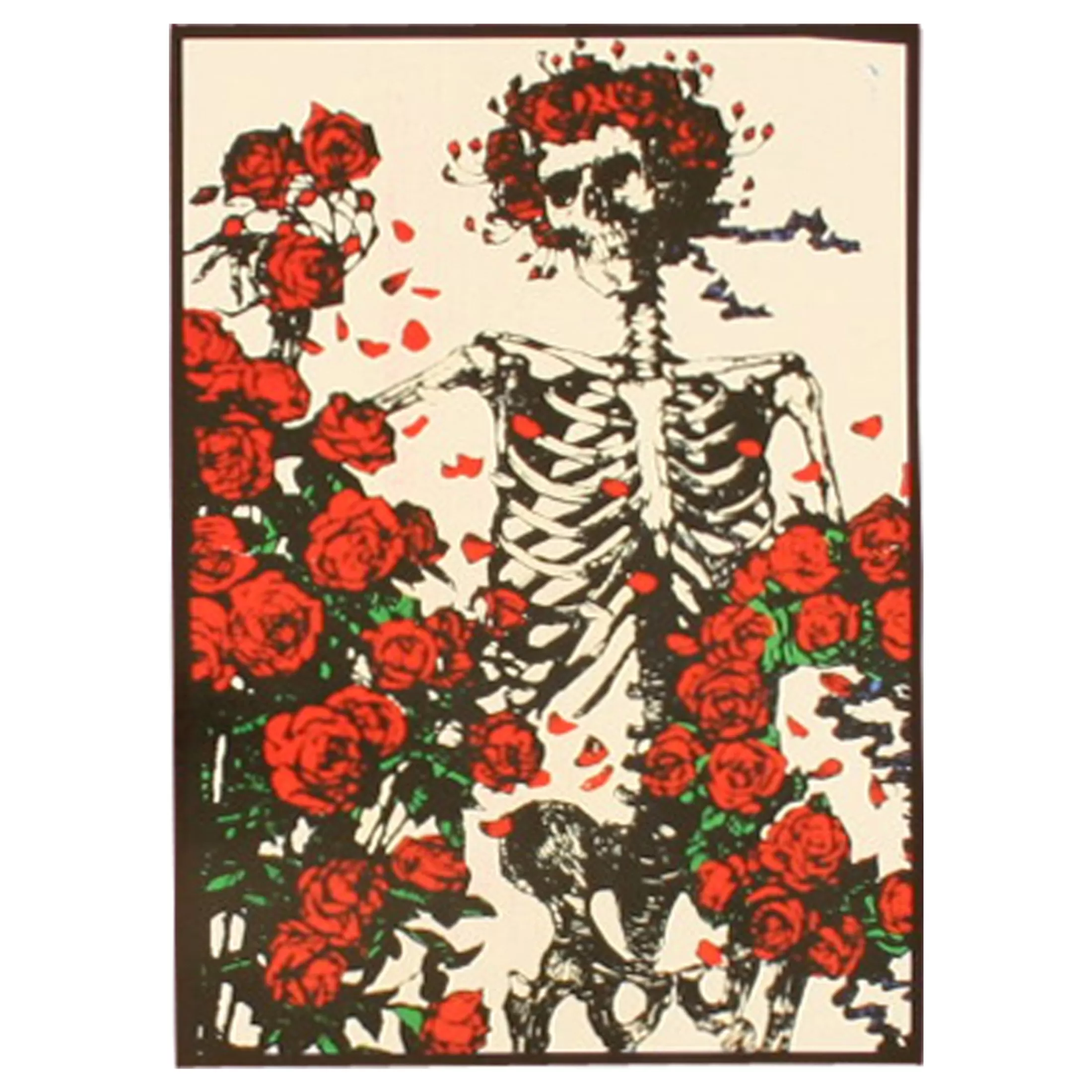 Grateful Dead | Classic<Liquid Blue Skeleton And Roses Tapestry