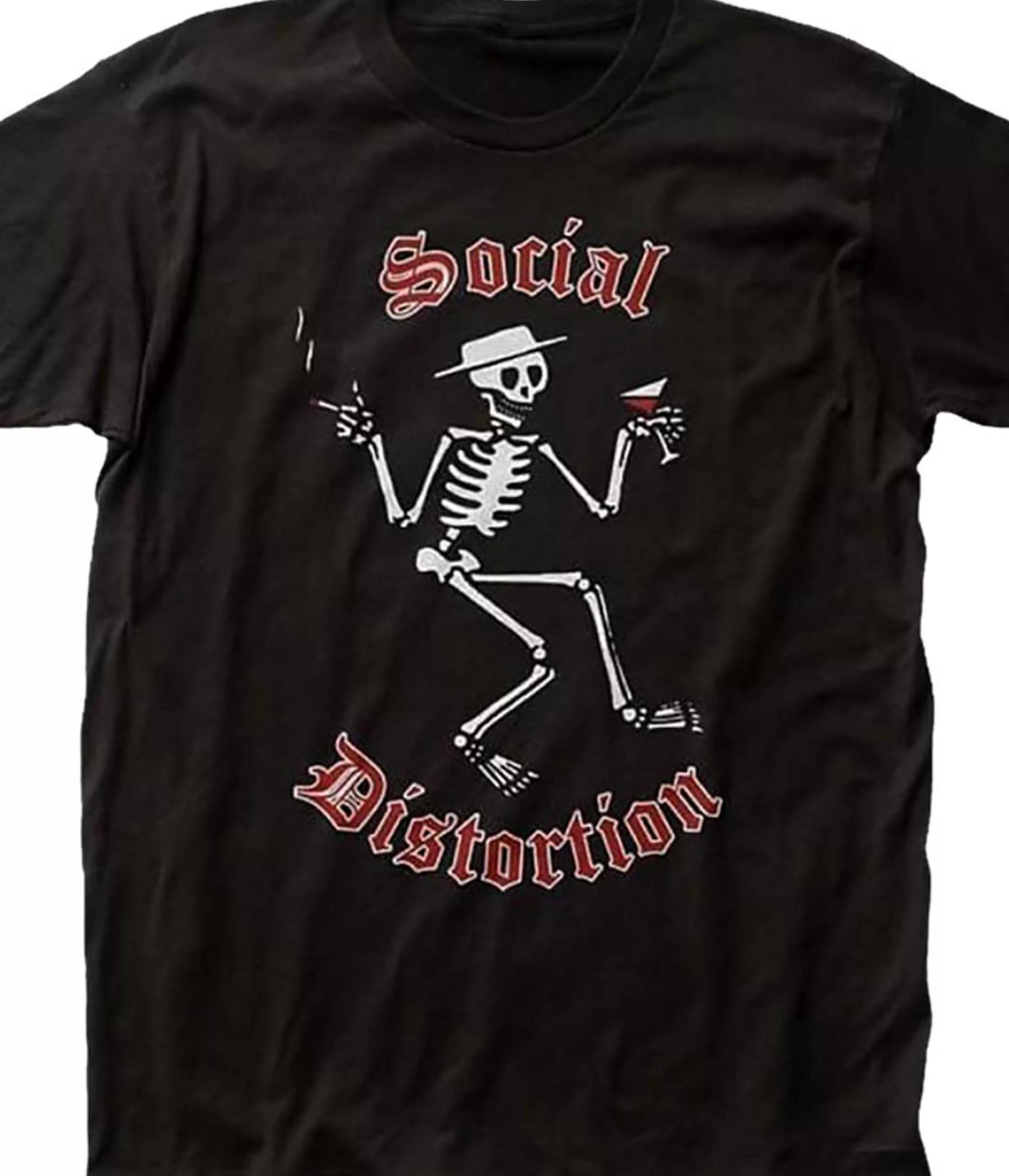 T-Shirt | Social Distortion<Liquid Blue Skellys Black T-Shirt