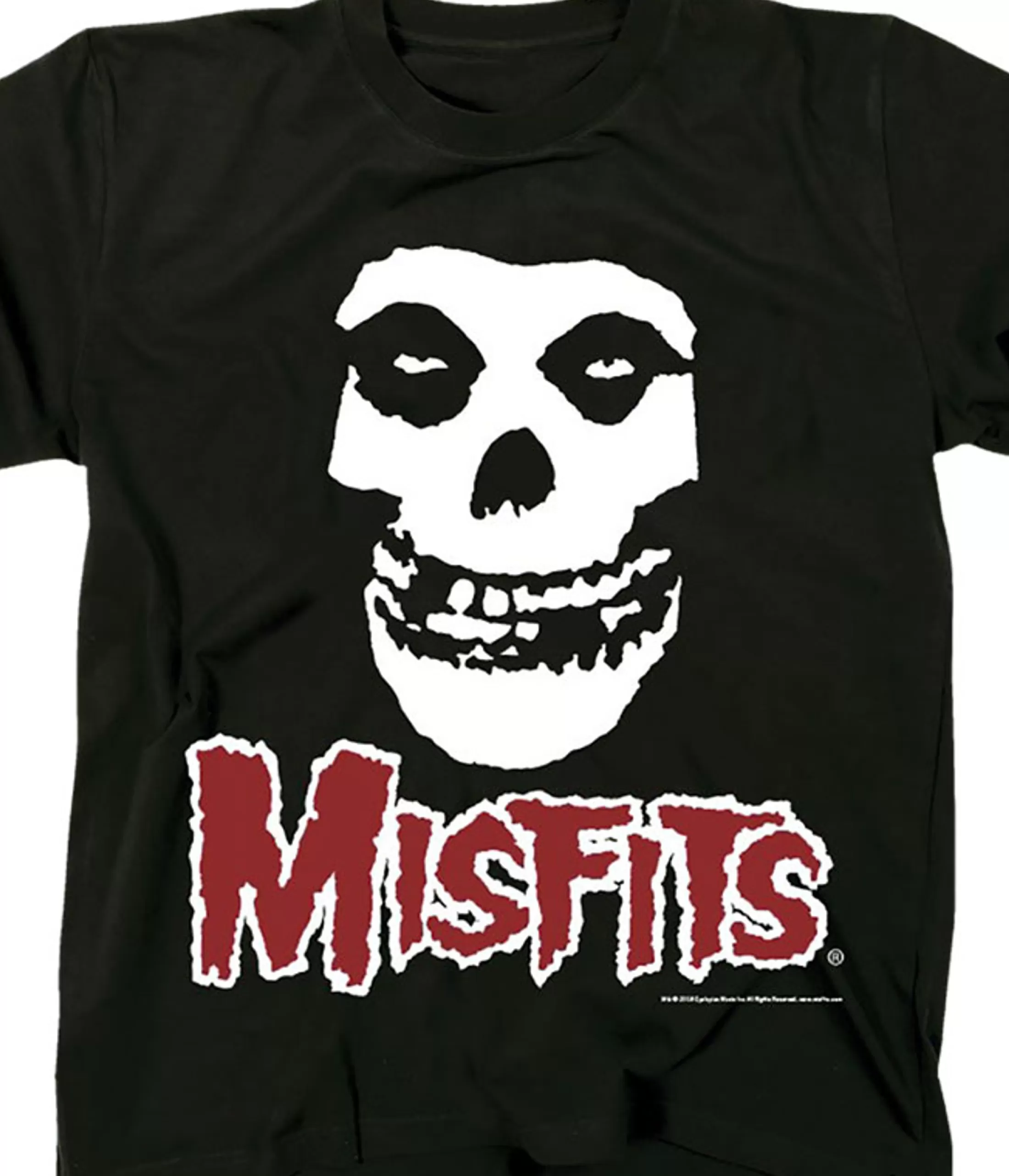 T-Shirt | Misfits<Liquid Blue Skull Fiend Black T-Shirt