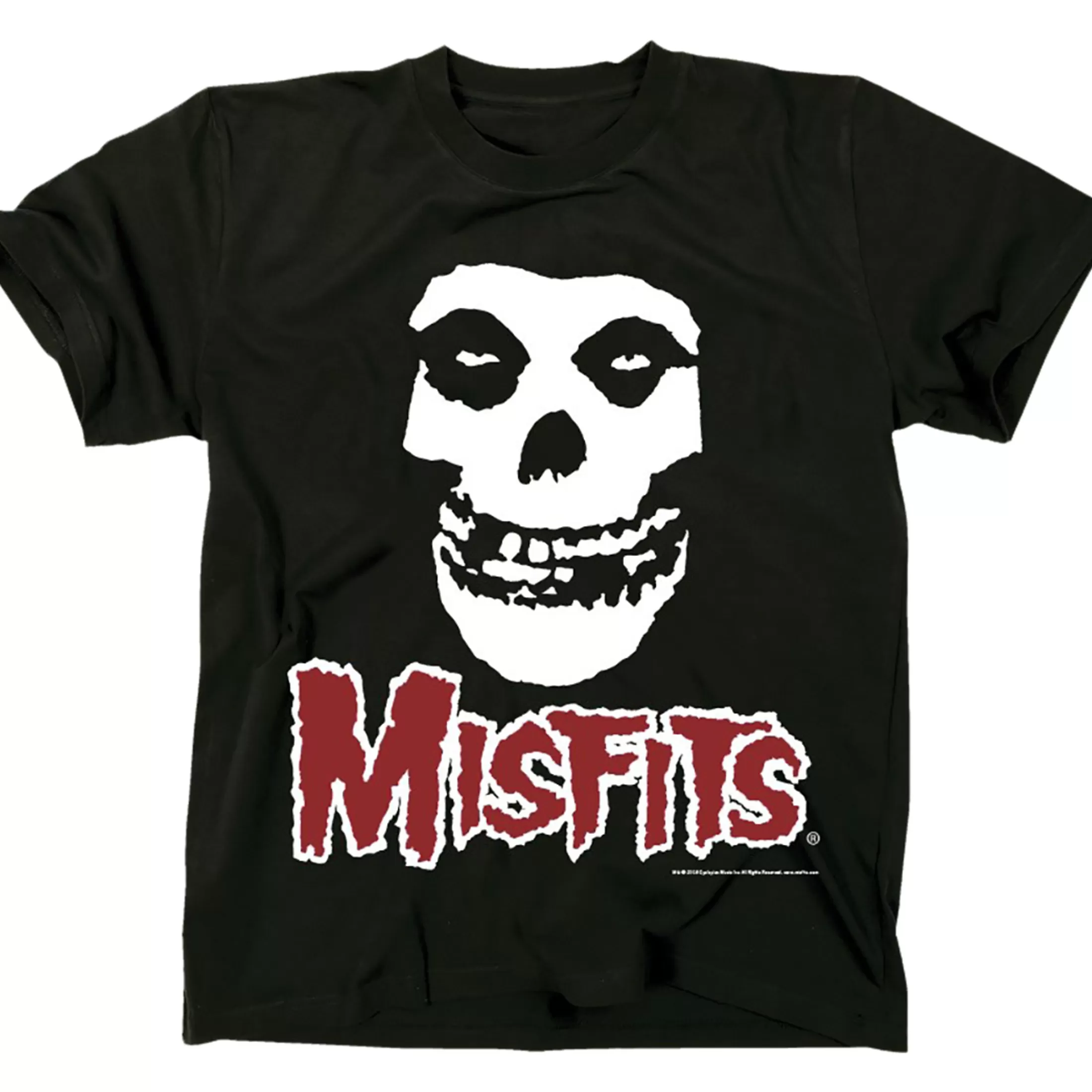 T-Shirt | Misfits<Liquid Blue Skull Fiend Black T-Shirt