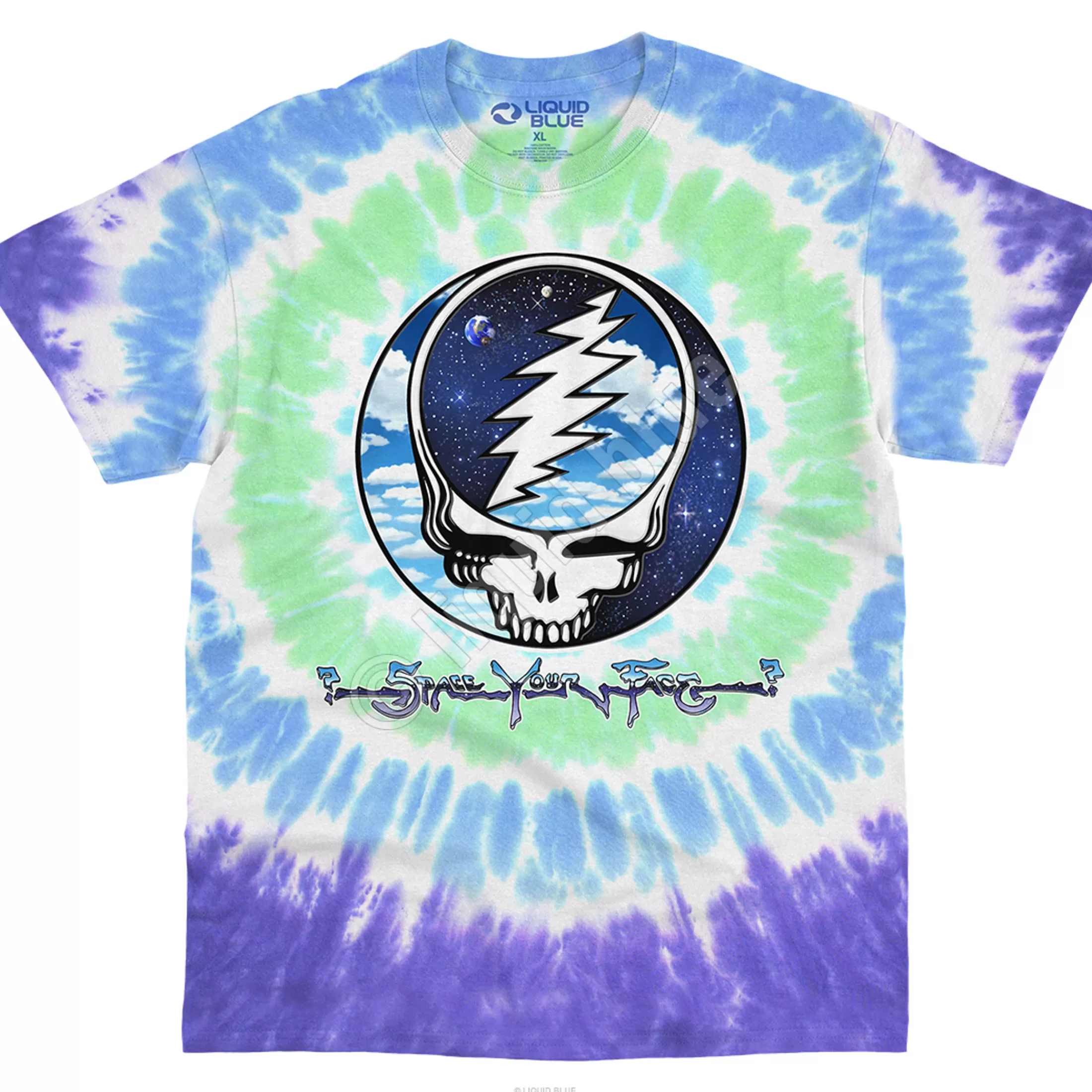 T-Shirt | Grateful Dead<Liquid Blue Sky Space SYF Tie-Dye T-Shirt