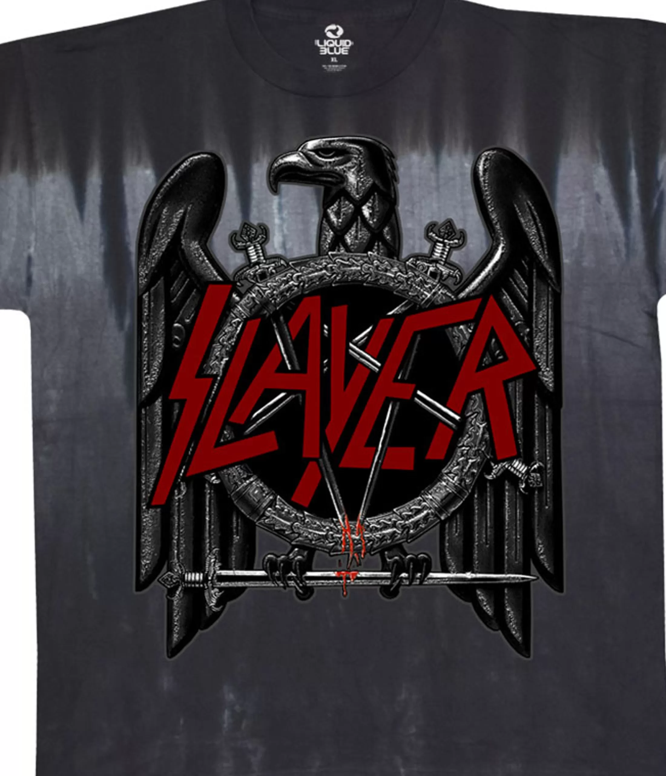 T-Shirt | Slayer<Liquid Blue Slayer Eagle Tie-Dye T-Shirt