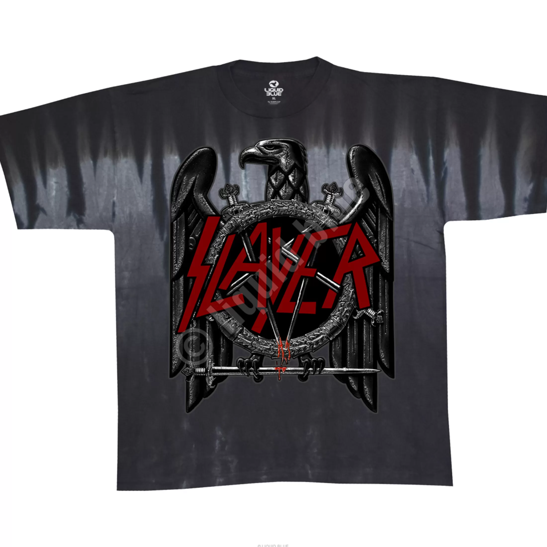 T-Shirt | Slayer<Liquid Blue Slayer Eagle Tie-Dye T-Shirt