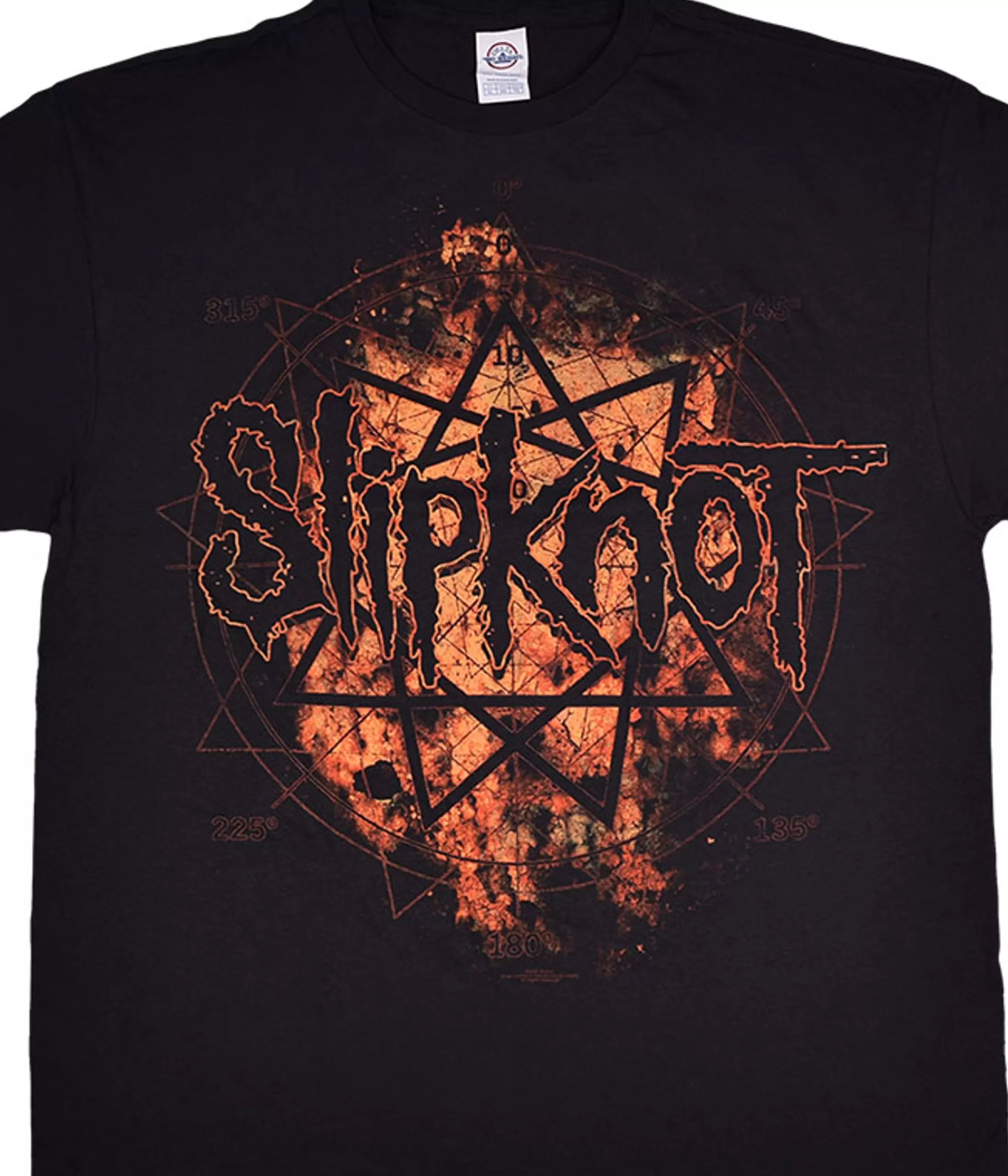 T-Shirt | Slipknot<Liquid Blue Slipknot Radio Fire Black T-Shirt