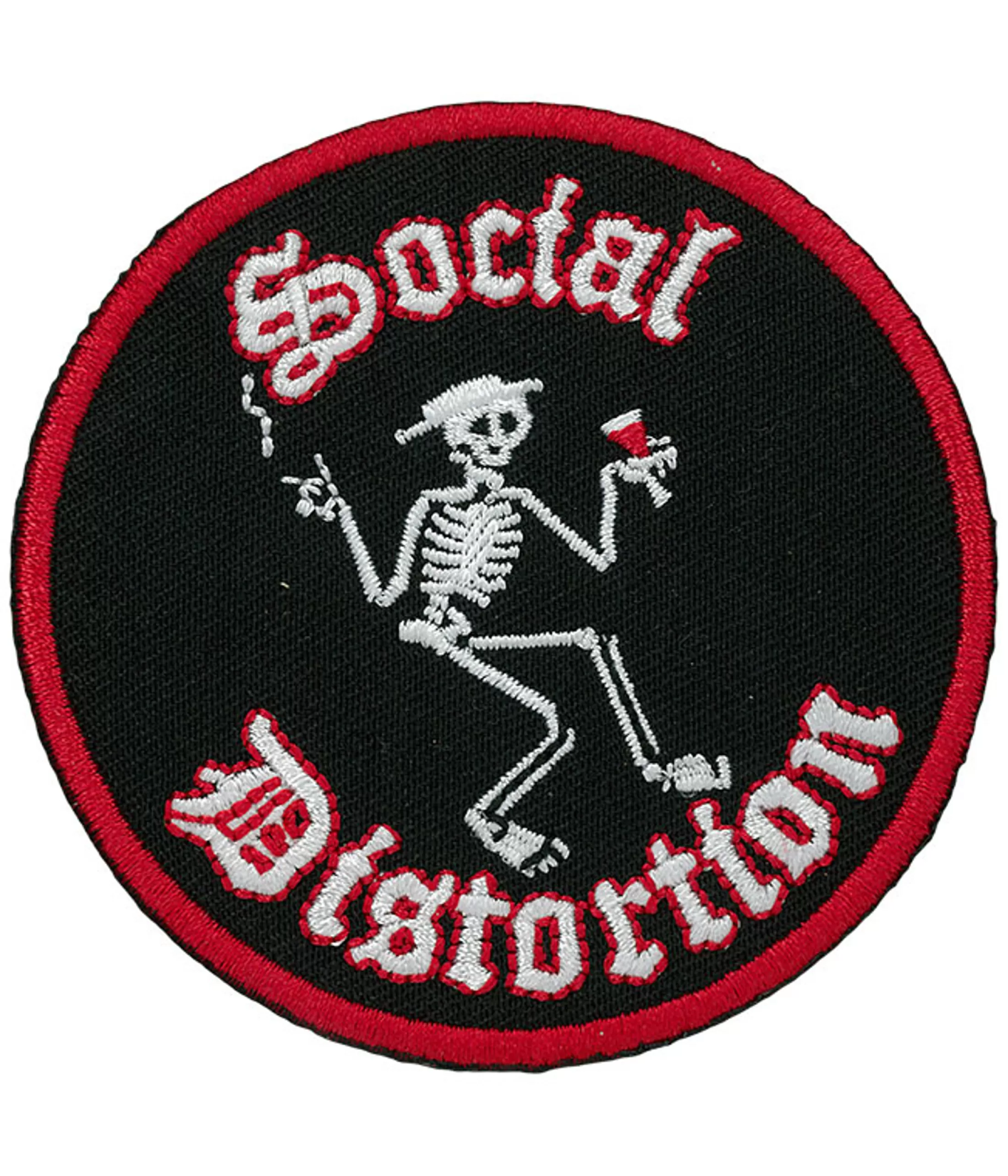 Patches | Social Distortion<Liquid Blue Social Distortion Skelly Patch