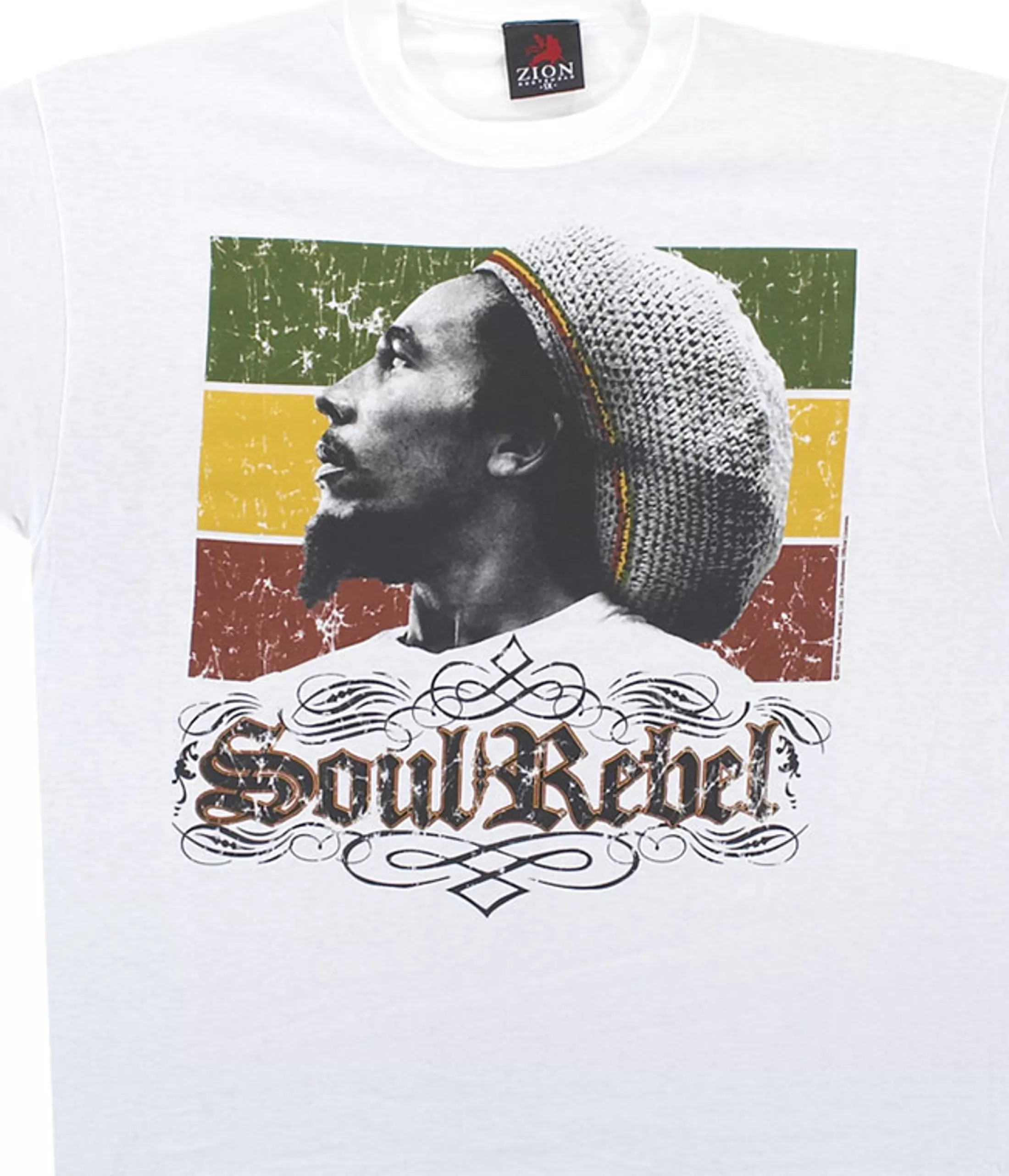 T-Shirt | Rastafari Art<Liquid Blue Soul Rebel White T-Shirt