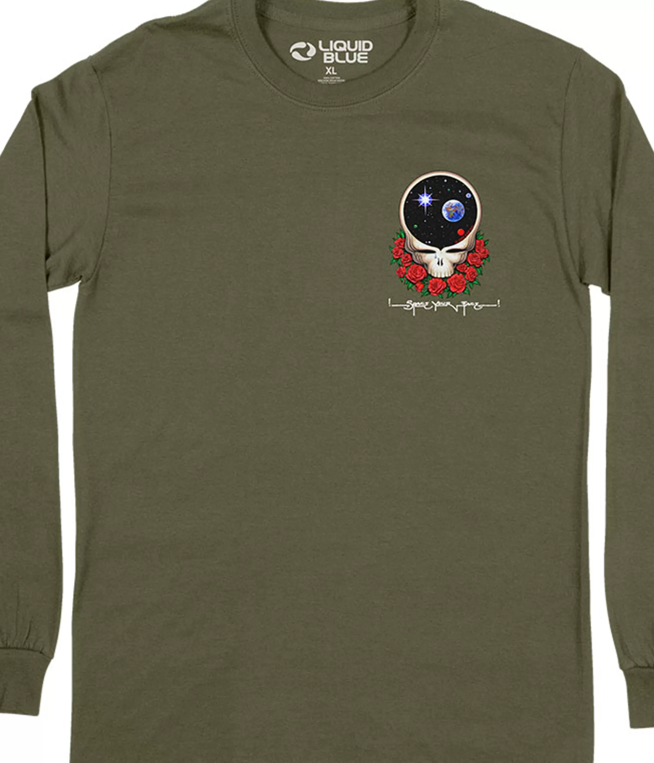 Long Sleeve | Grateful Dead<Liquid Blue Space Your Face Chest Long Sleeve T-Shirt