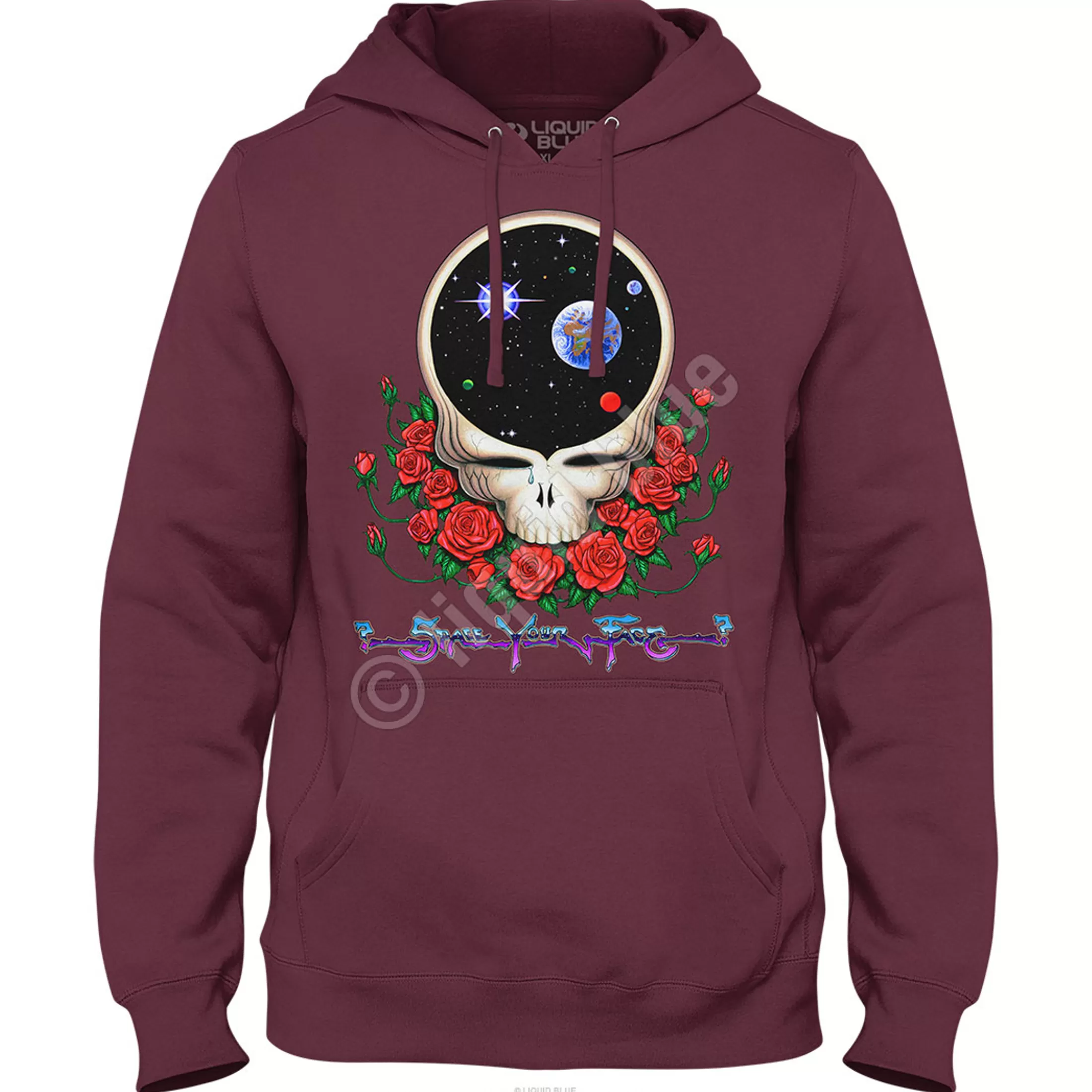 Hoodie | Grateful Dead<Liquid Blue Space Your Face Hoodie