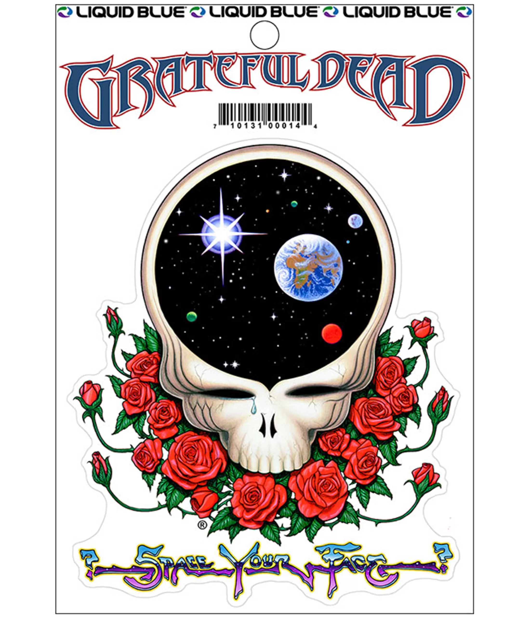 Grateful Dead<Liquid Blue Space Your Face Sticker