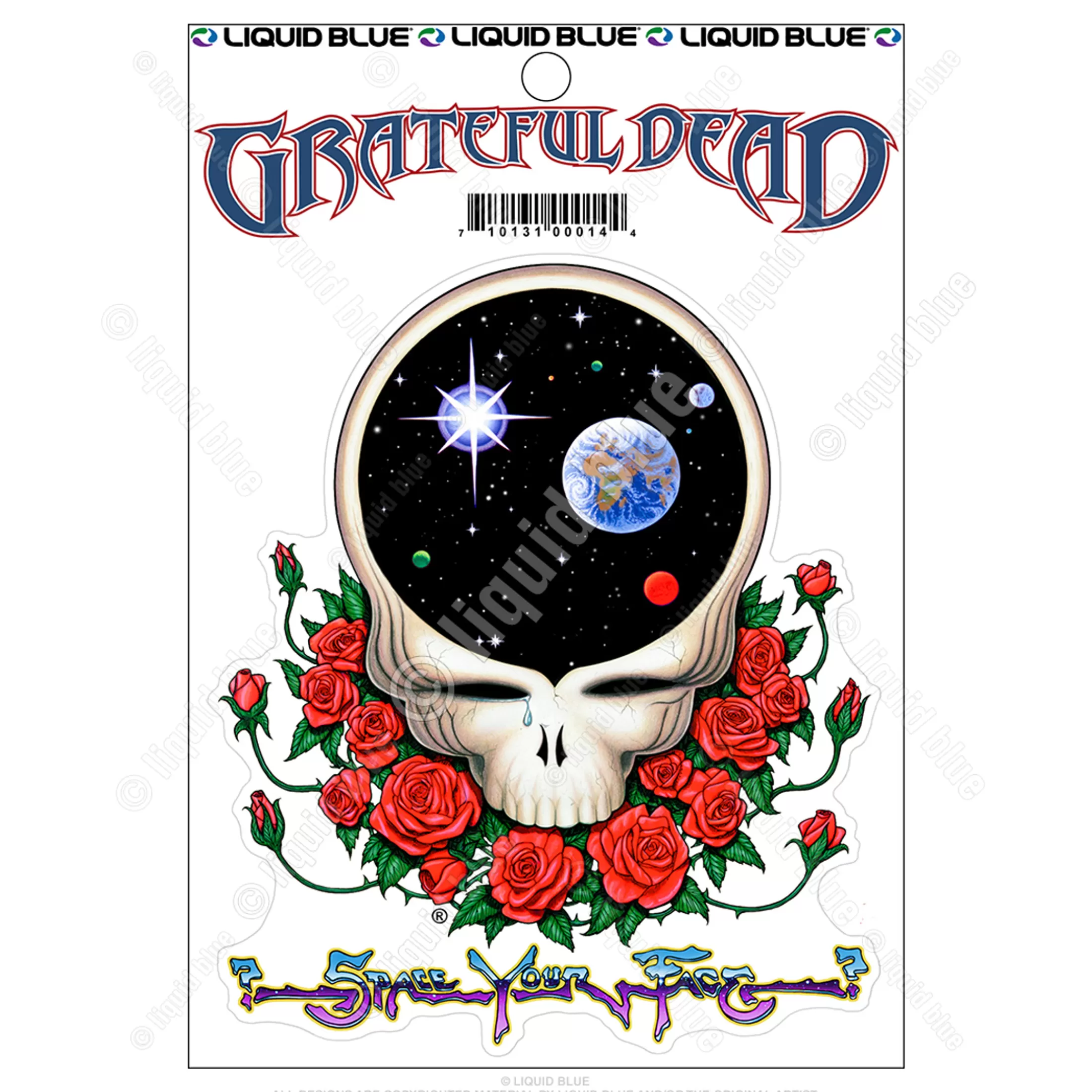 Grateful Dead<Liquid Blue Space Your Face Sticker