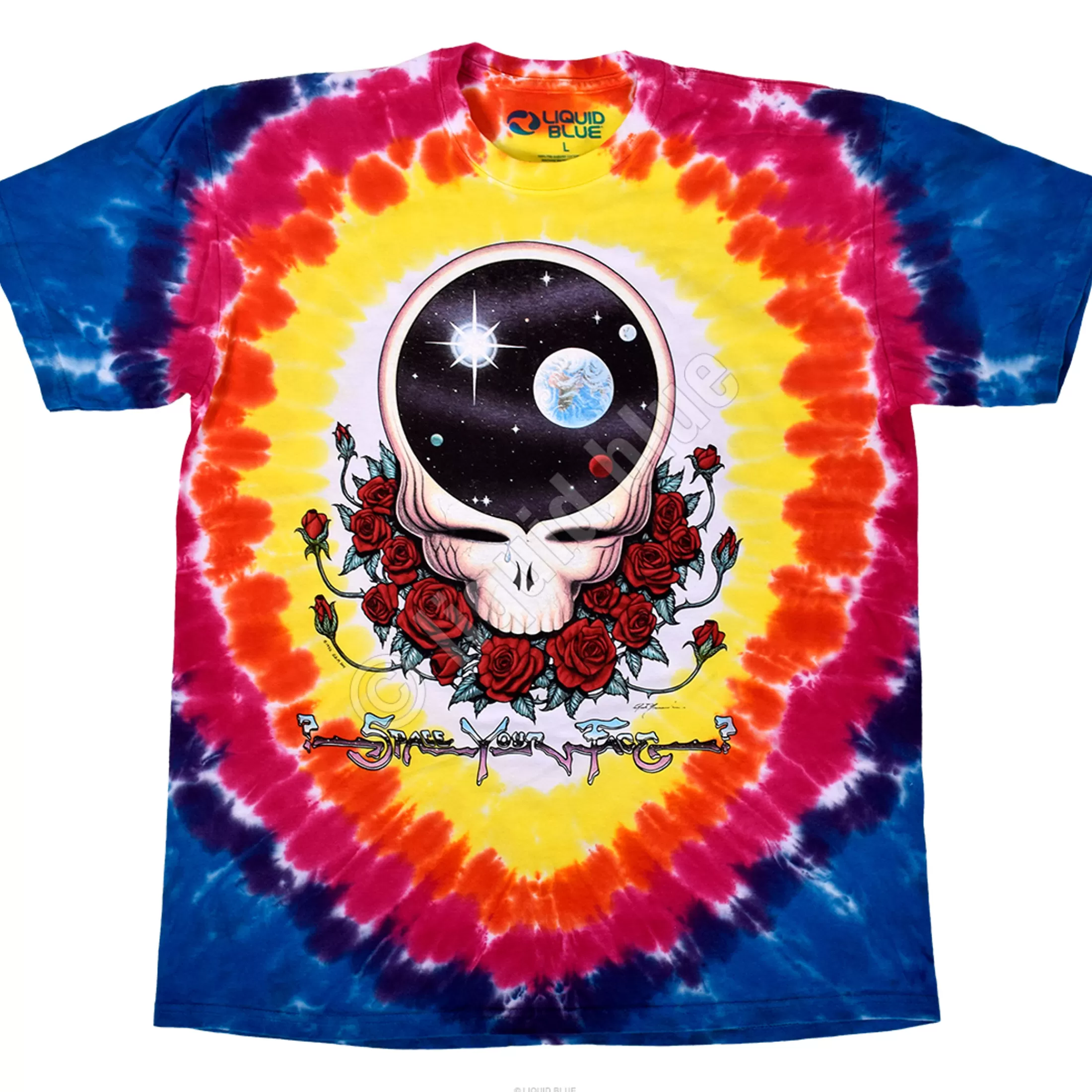 T-Shirt | Grateful Dead<Liquid Blue Space Your Face Tie-Dye T-Shirt