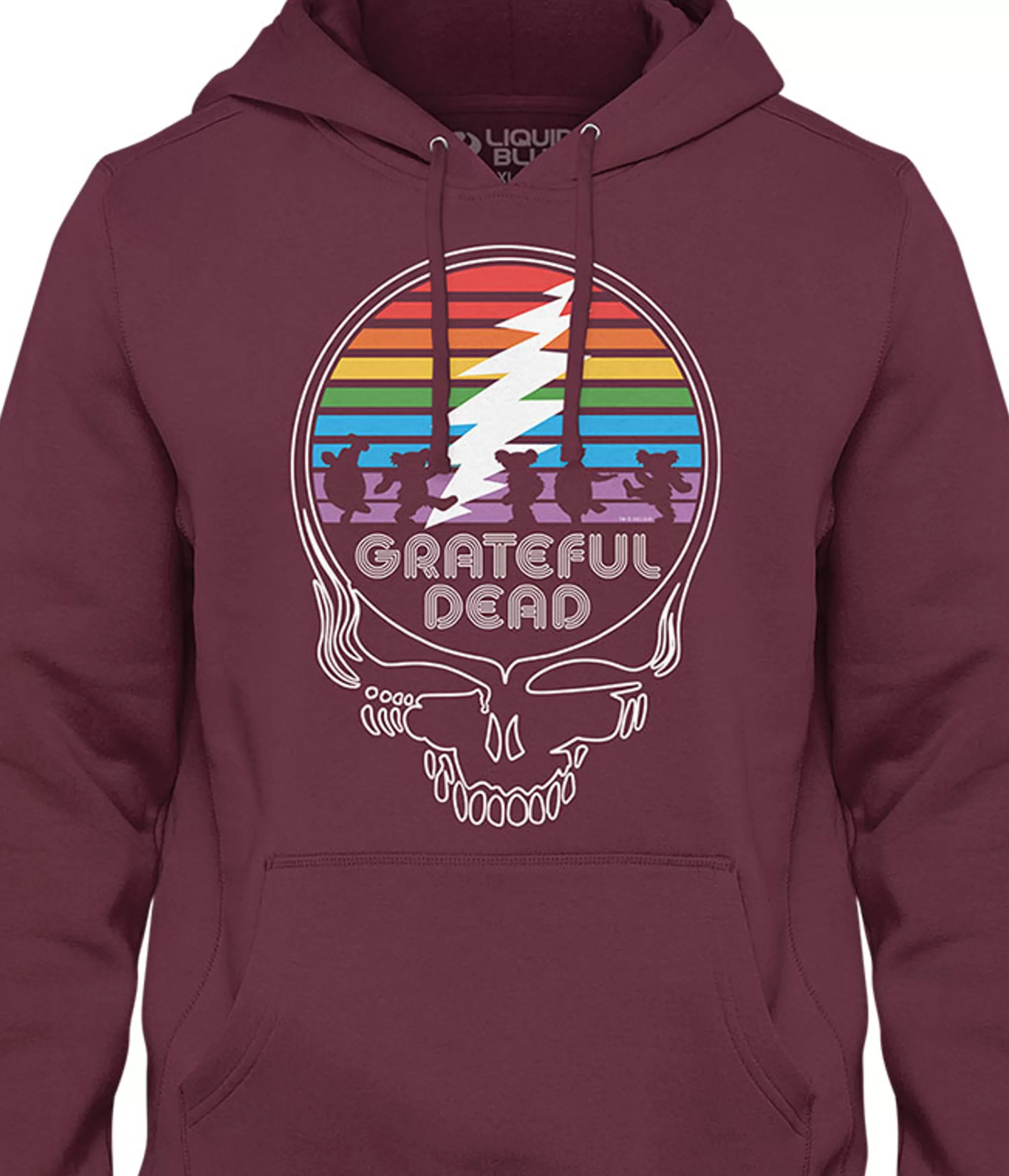 Hoodie | Grateful Dead<Liquid Blue Spectrum Steal Your Face Hoodie