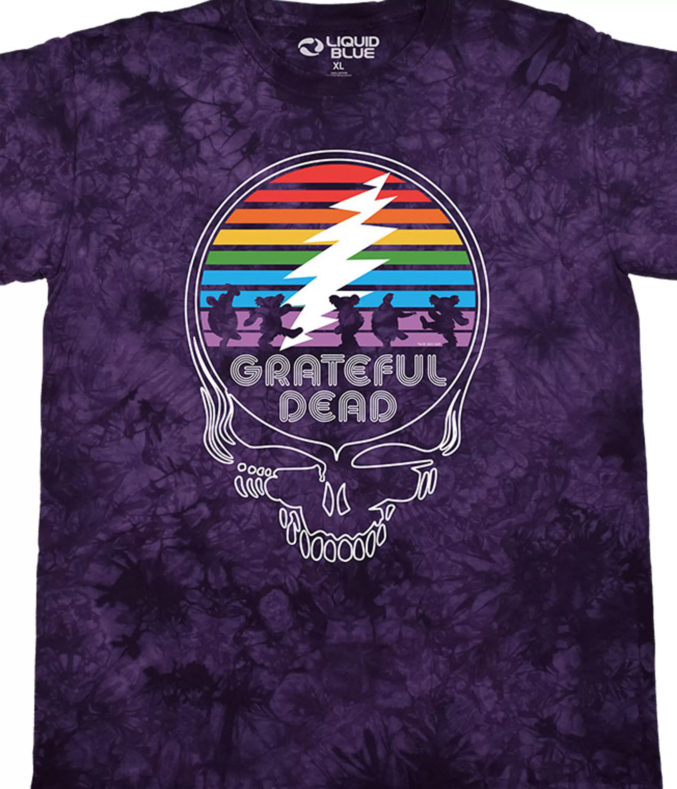 T-Shirt | Grateful Dead<Liquid Blue Spectrum Steal Your Face T-Shirt