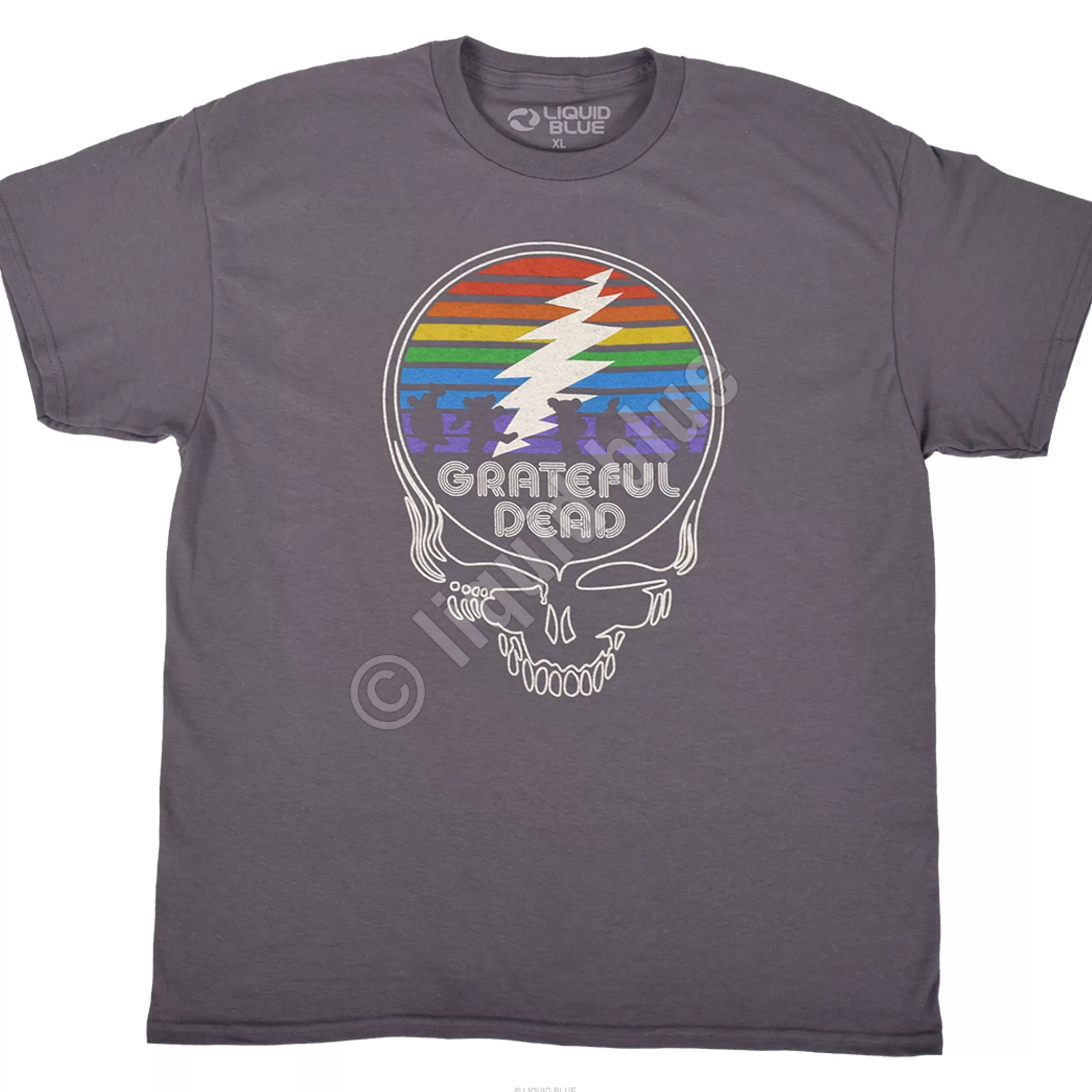 T-Shirt | Grateful Dead<Liquid Blue Spectrum SYF Grey T-Shirt