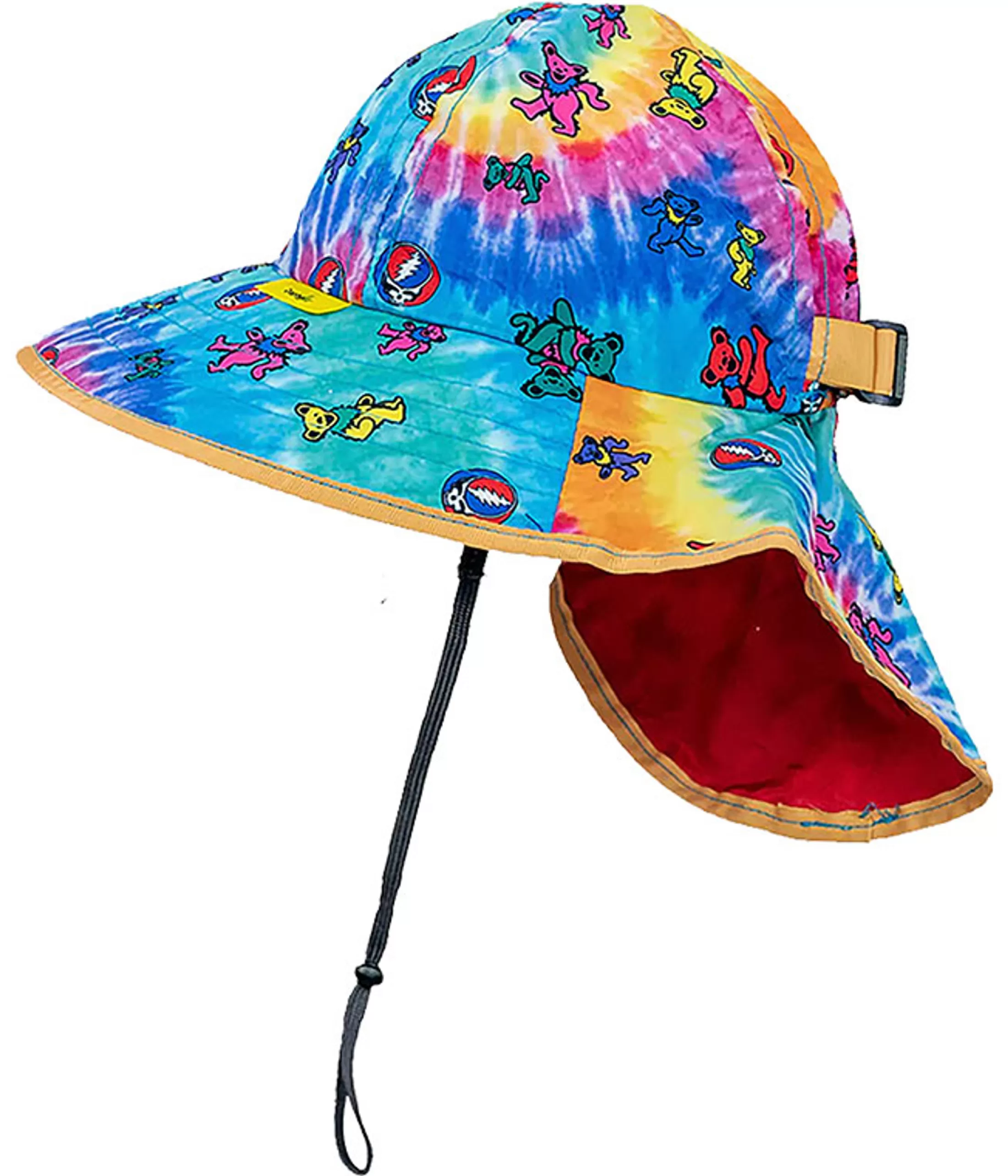 Hats | Grateful Dead<Liquid Blue Spiral Bears Kids Summer Hat